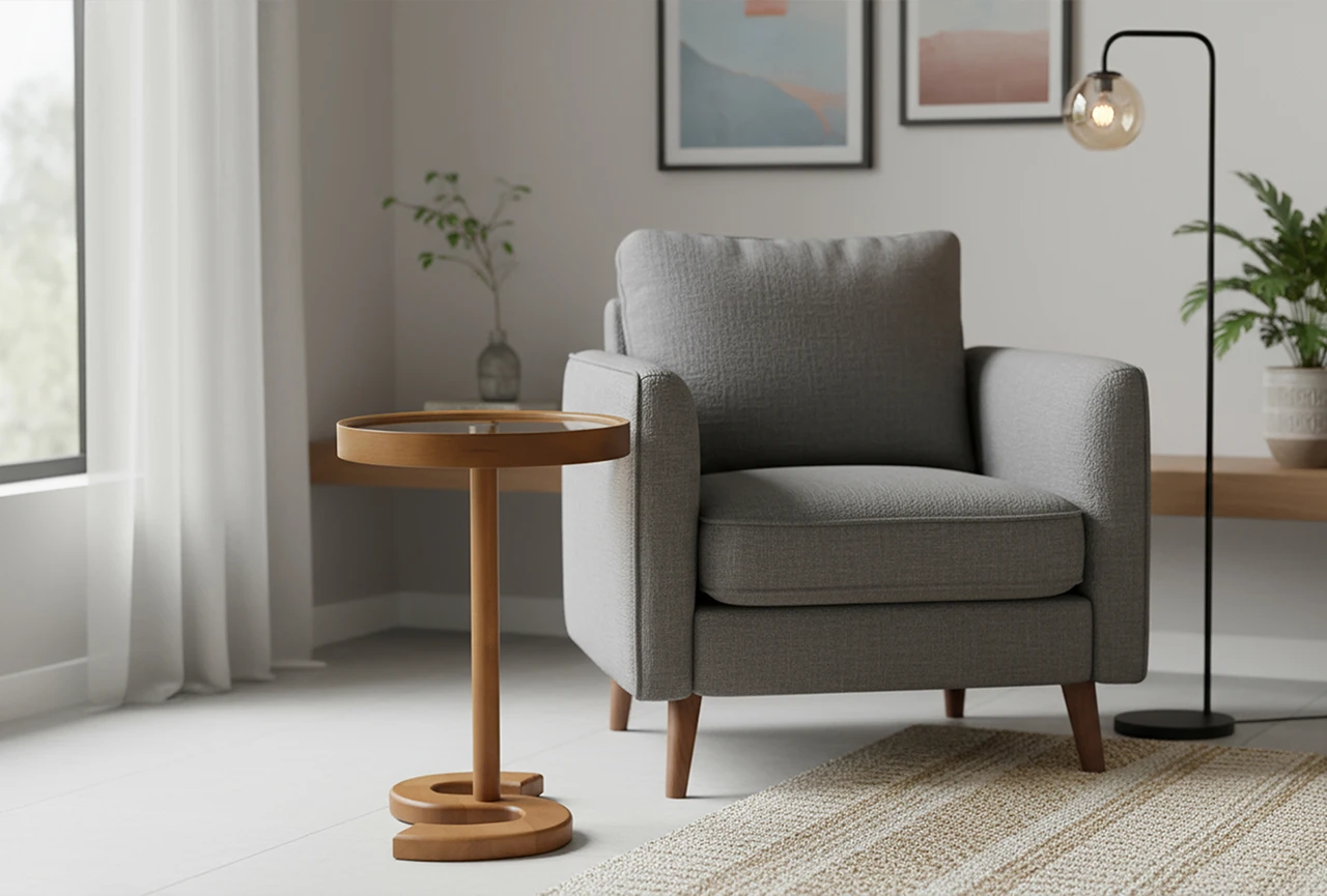 Alfa Kişiselleştirilebilir Yan Sehpa Ceviz