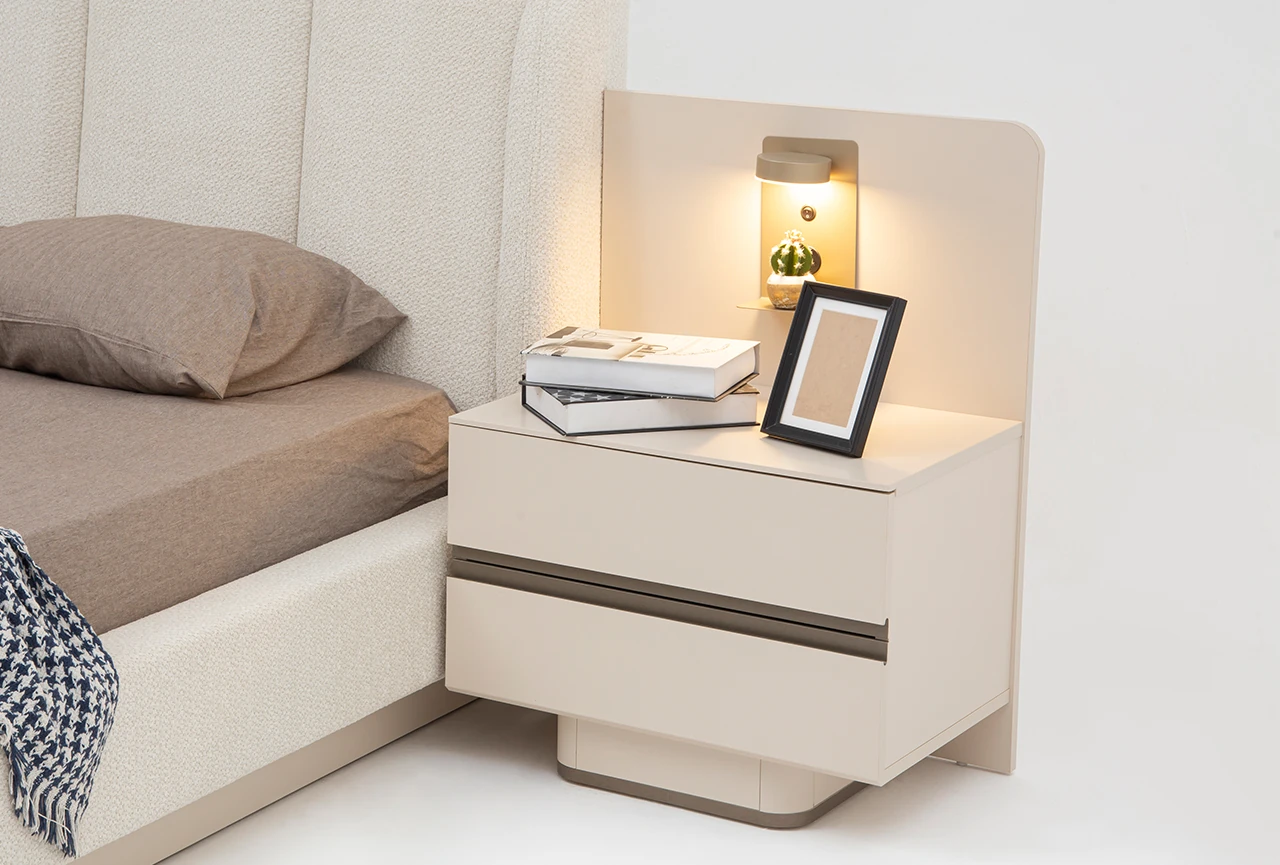 Lumera Yatak Odası Takımı Cam Kapaklı