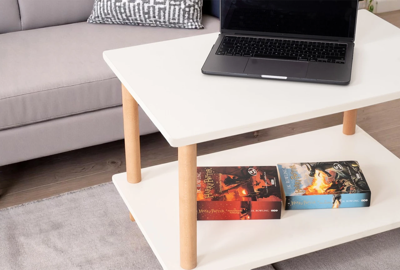 Pia Orta Sehpa Beyaz