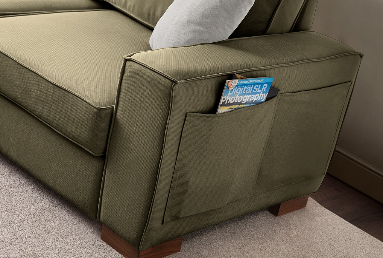 Corner Köşe Koltuk Takımı Sandıklı Yeşil