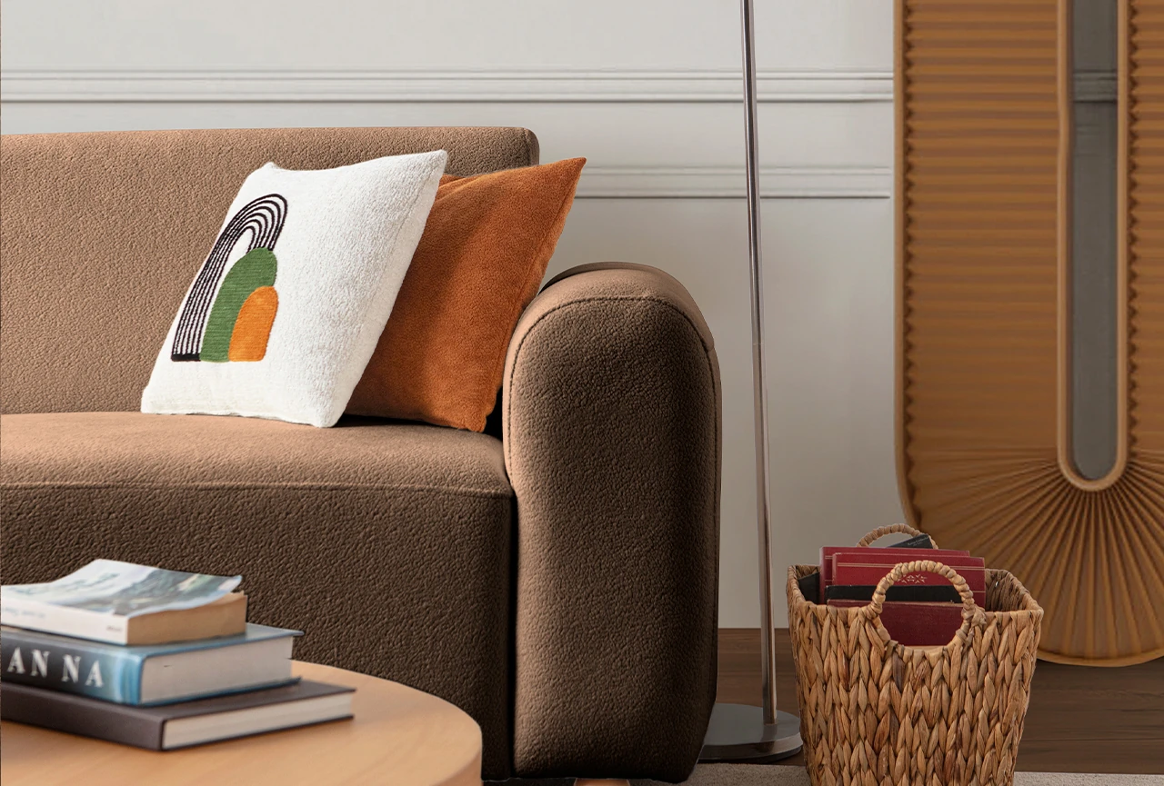 Sloft Köşe Koltuk Takımı Kahverengi