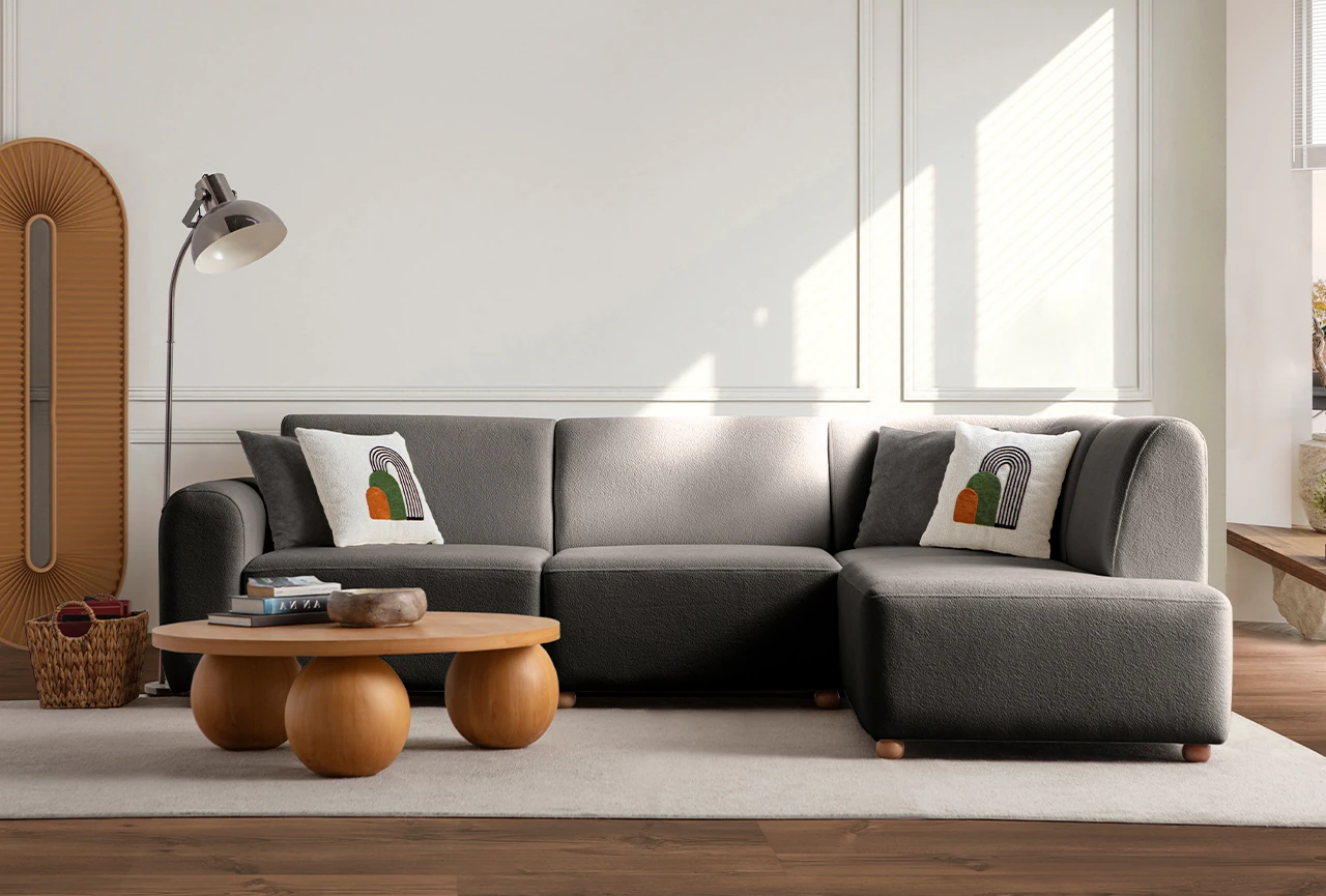 Sloft Köşe Koltuk Takımı Antrasit