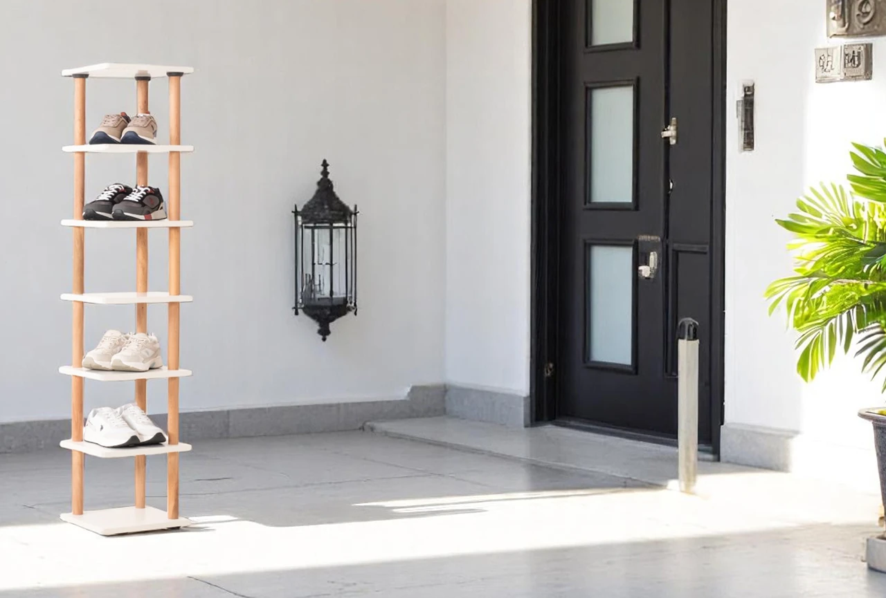 Pia 7 Raflı Kitaplık Çok Amaçlı Dolap