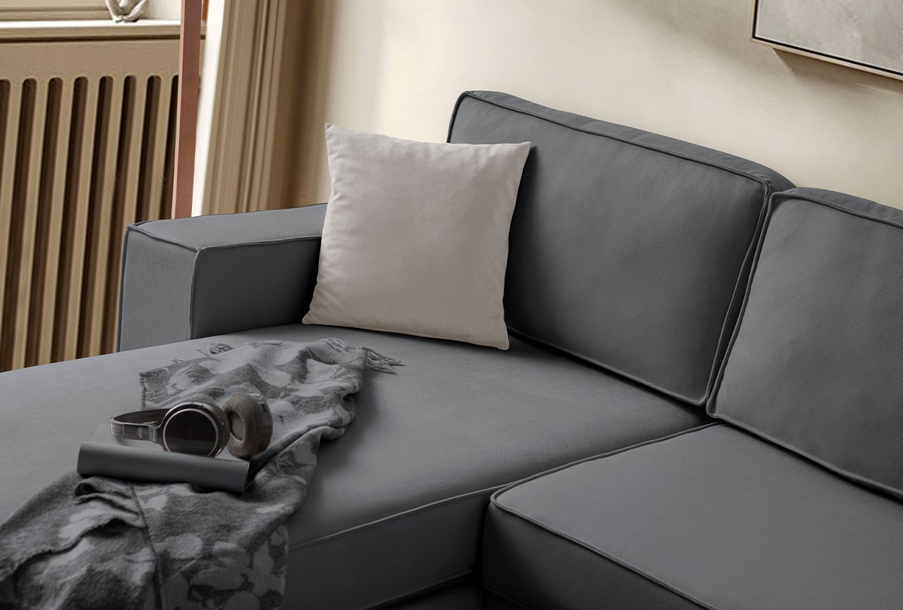 Corner Köşe Koltuk Takımı Sandıklı Antrasit