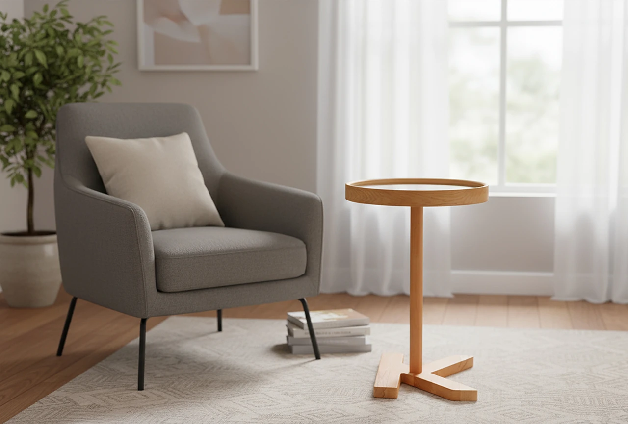 Alfa Kişiselleştirilebilir Yan Sehpa Meşe