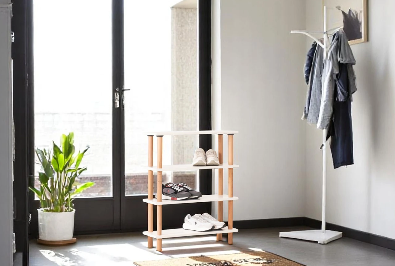 Pia 4 Raflı Kitaplık Çok Amaçlı Dolap