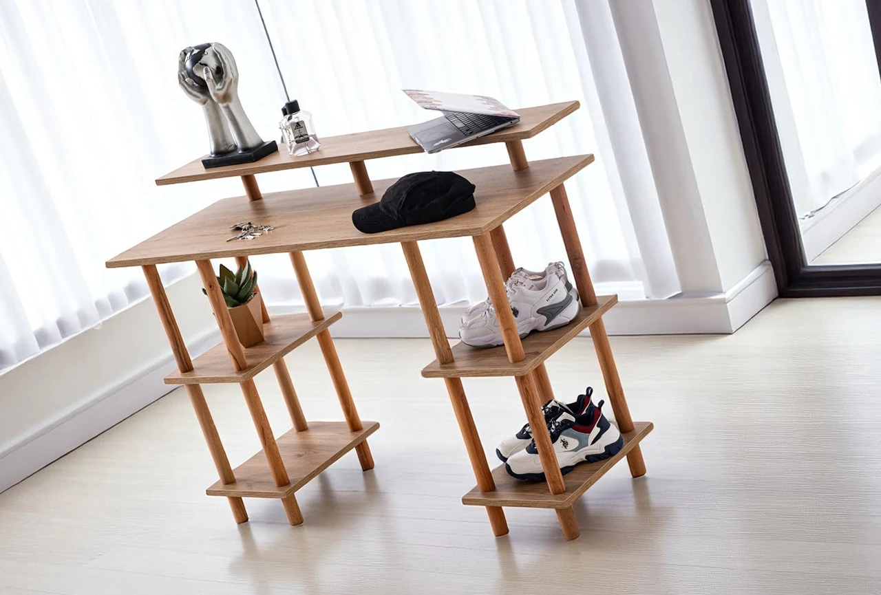 Pia Şifonyer Puflu Ceviz