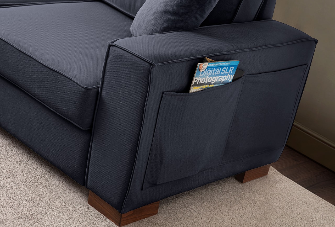 Corner Köşe Koltuk Takımı Sandıklı Lacivert