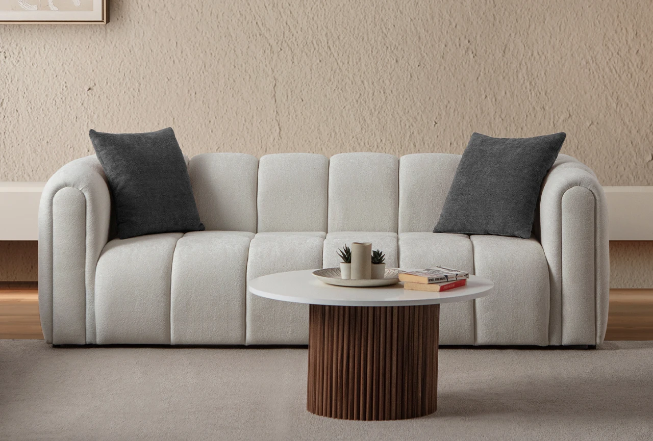 Nline Koltuk Takımı 3+3+1+1 Antrasit