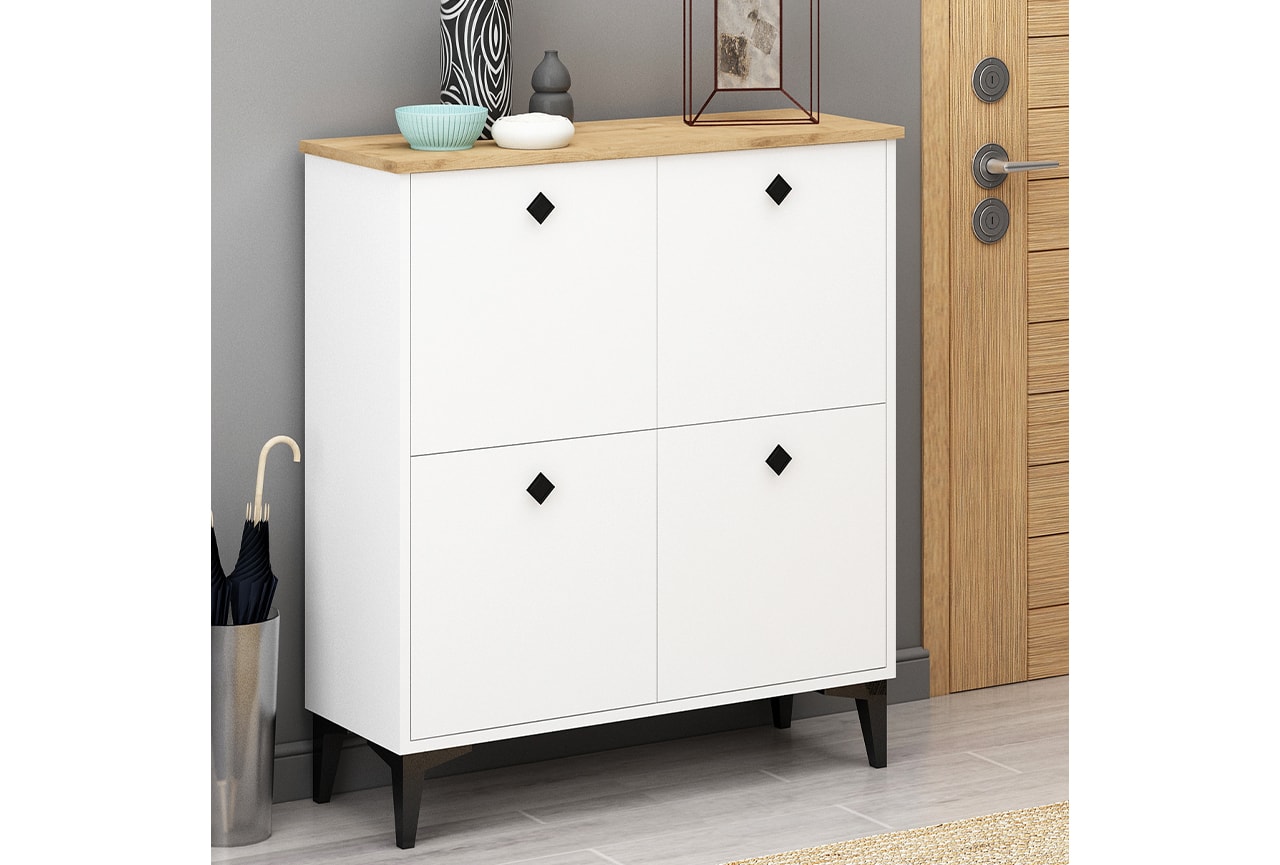 Rena 4 Kapaklı Çok Amaçlı Dolap