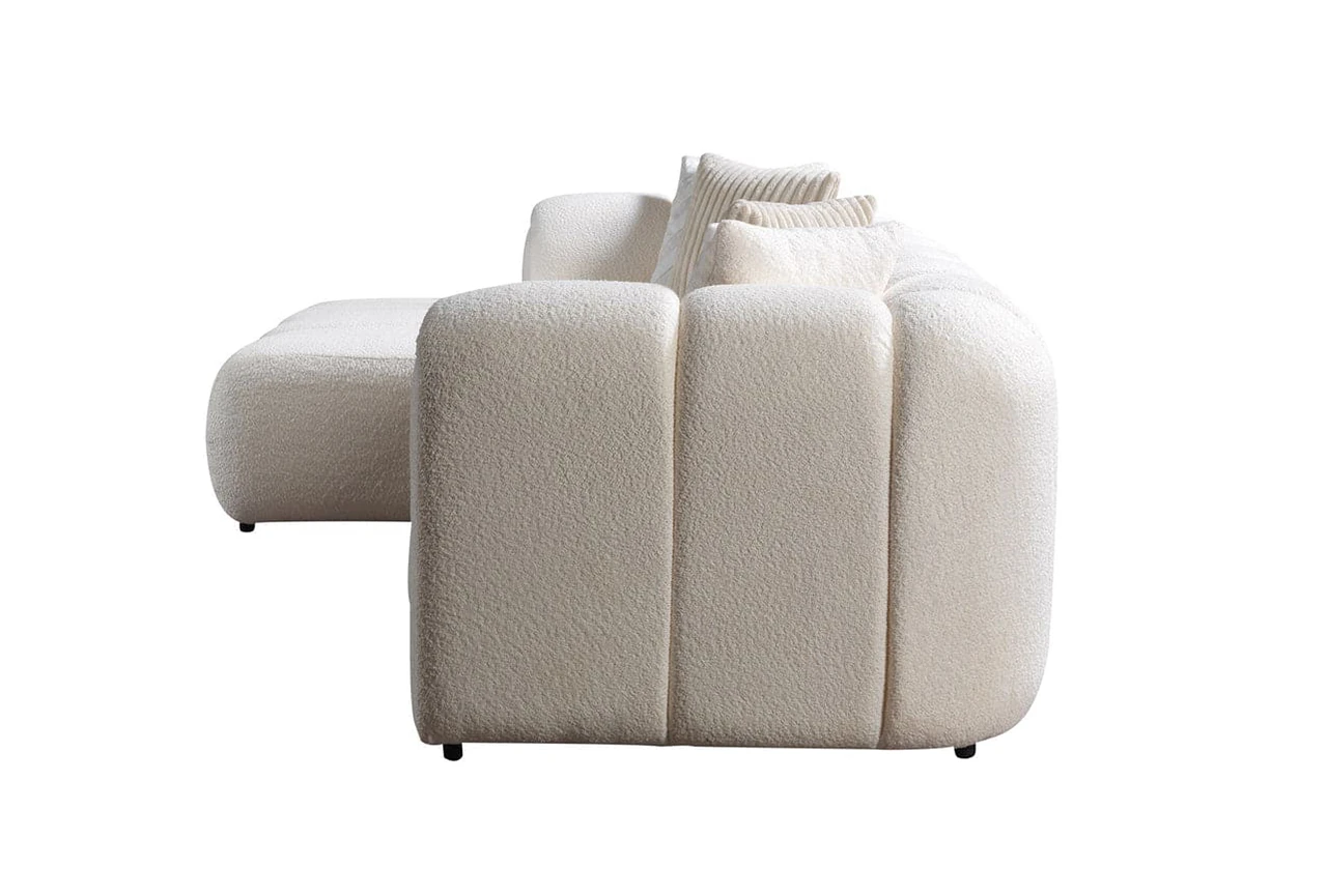 Nline Köşe Koltuk Takımı Beyaz Sol Köşe