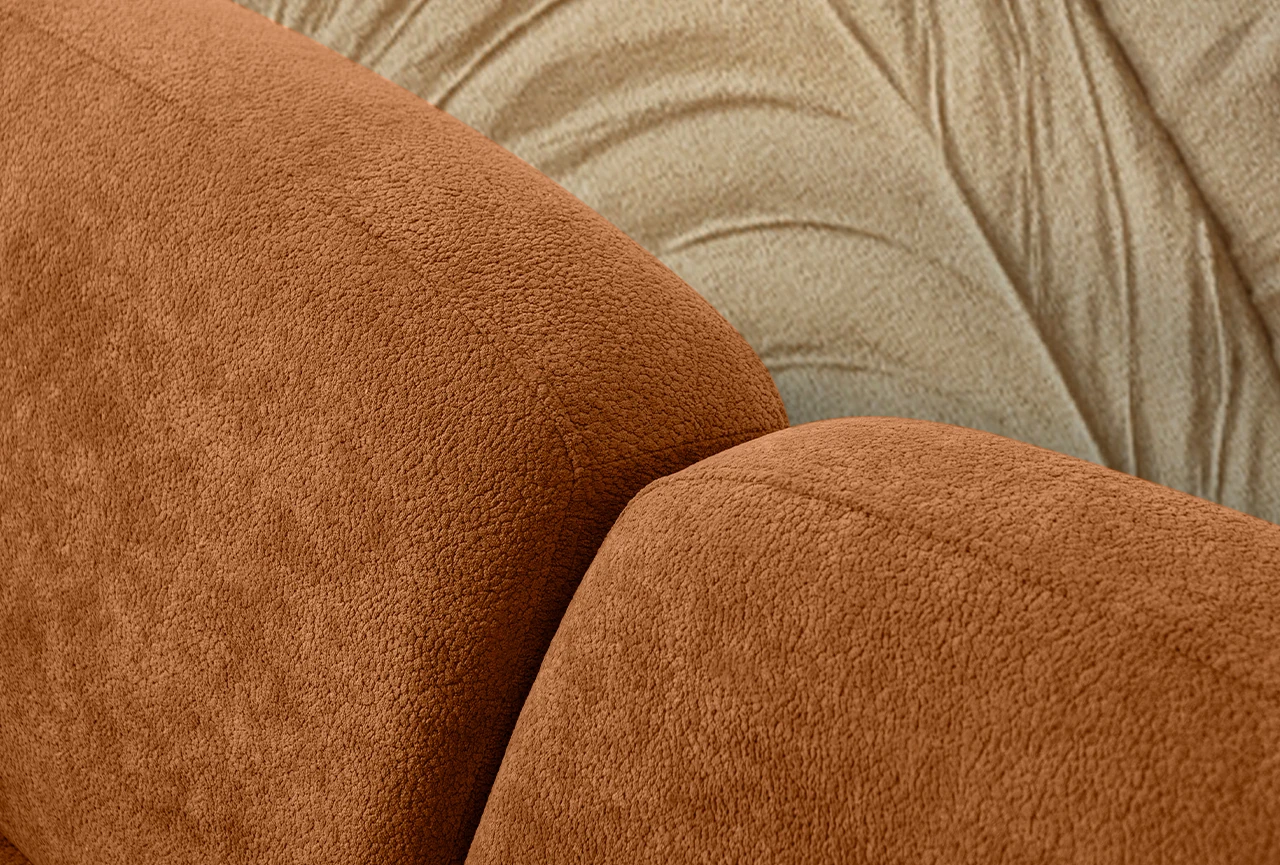 Aries Yataklı Sandıklı Üçlü Koltuk Turuncu