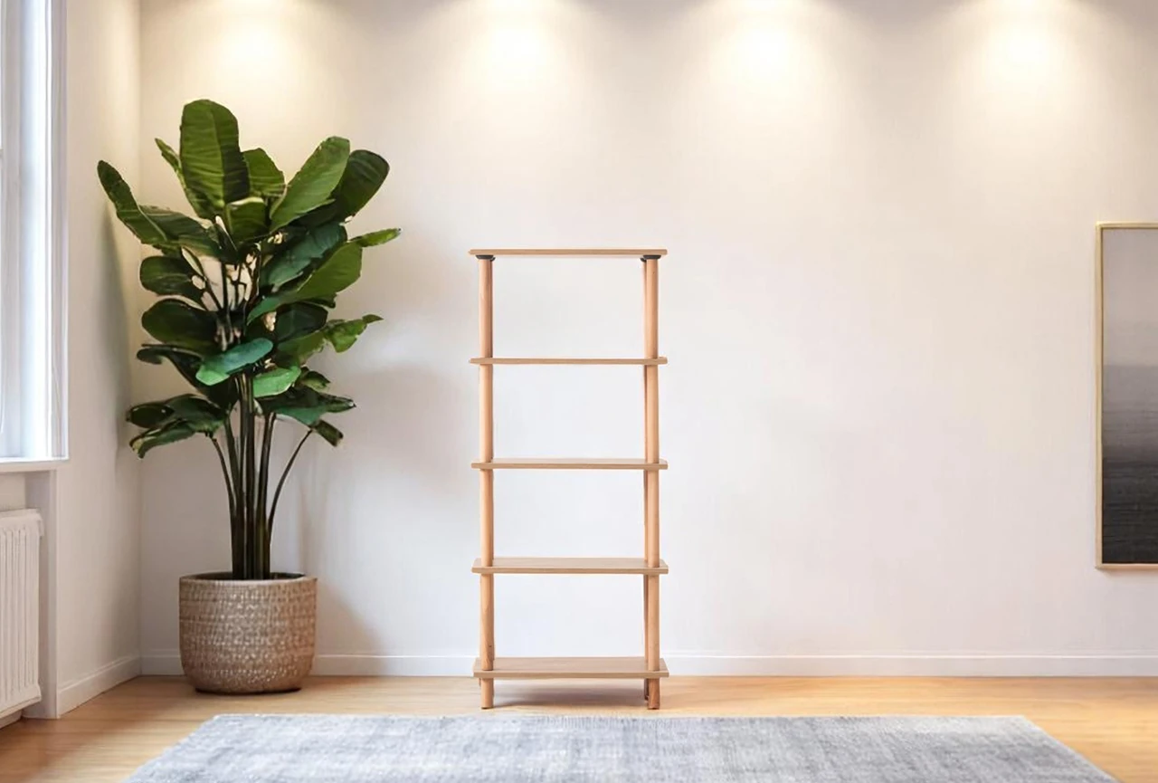 Pia 5 Raflı Kitaplık Çok Amaçlı Dolap