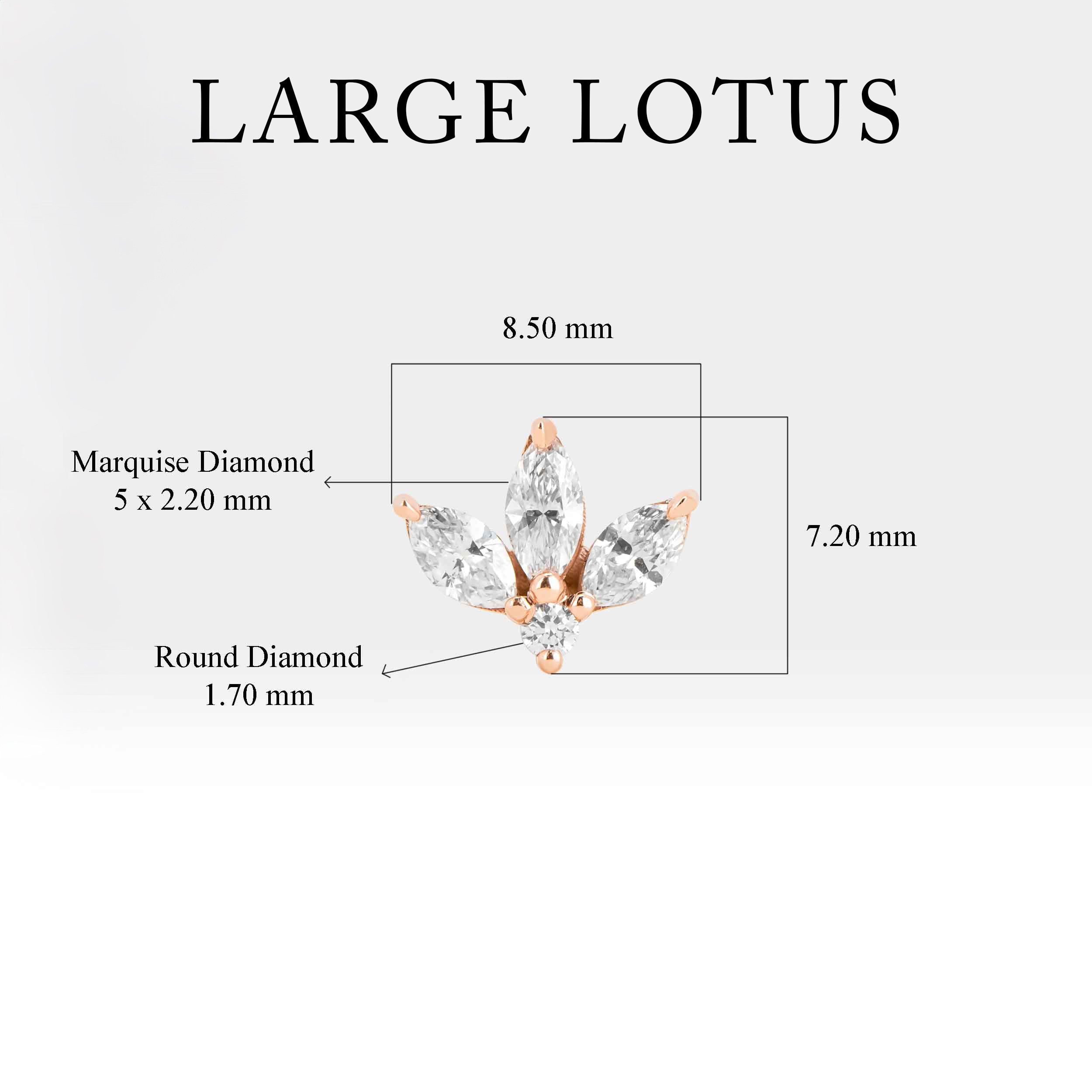 Lotus Pırlanta Piercing