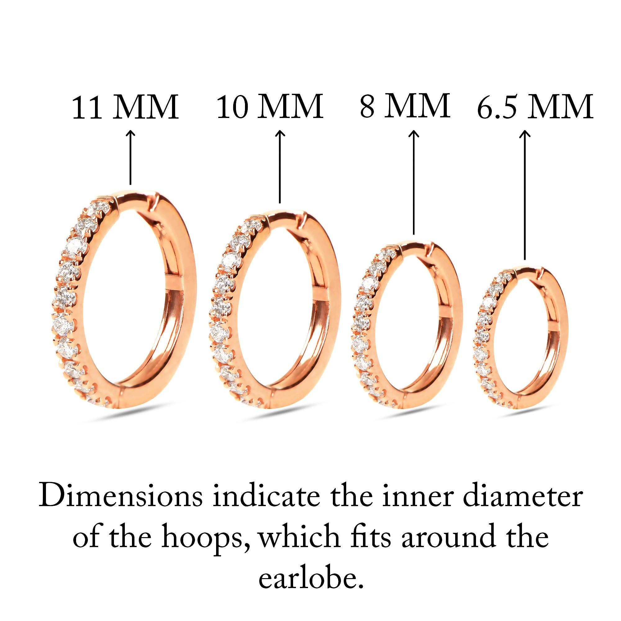Dainty Diamond Huggie Earrings