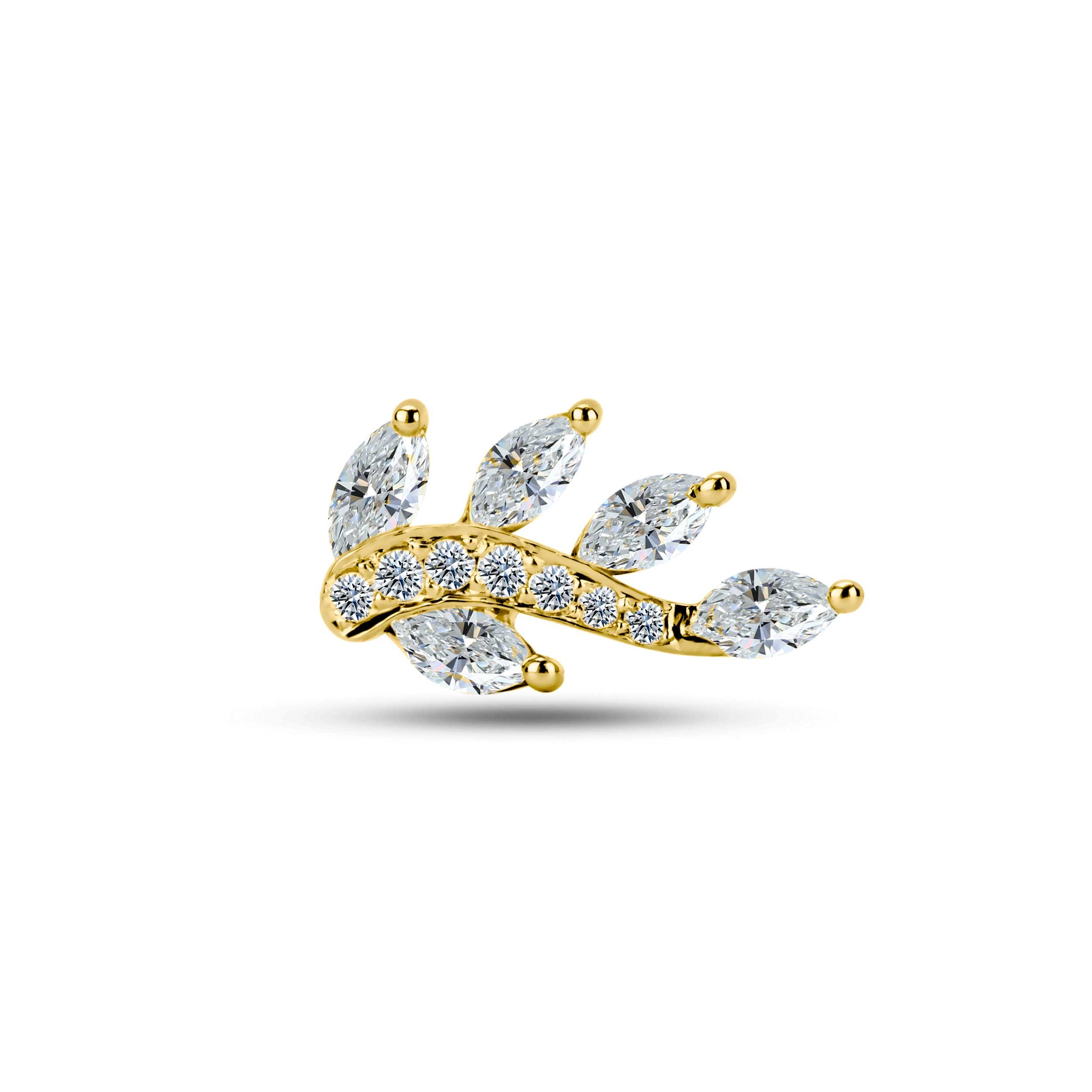 Laurel Diamond Rook Earring