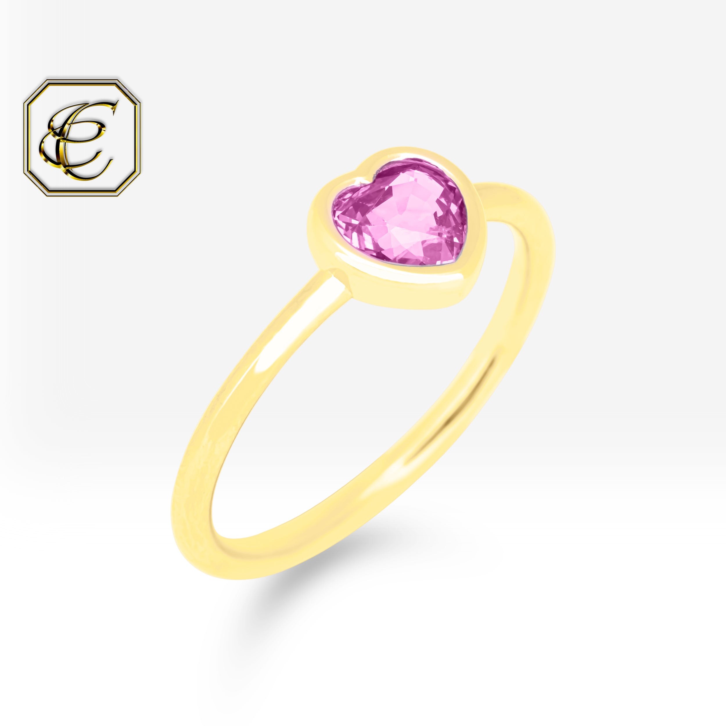 Heart Sapphire Ring