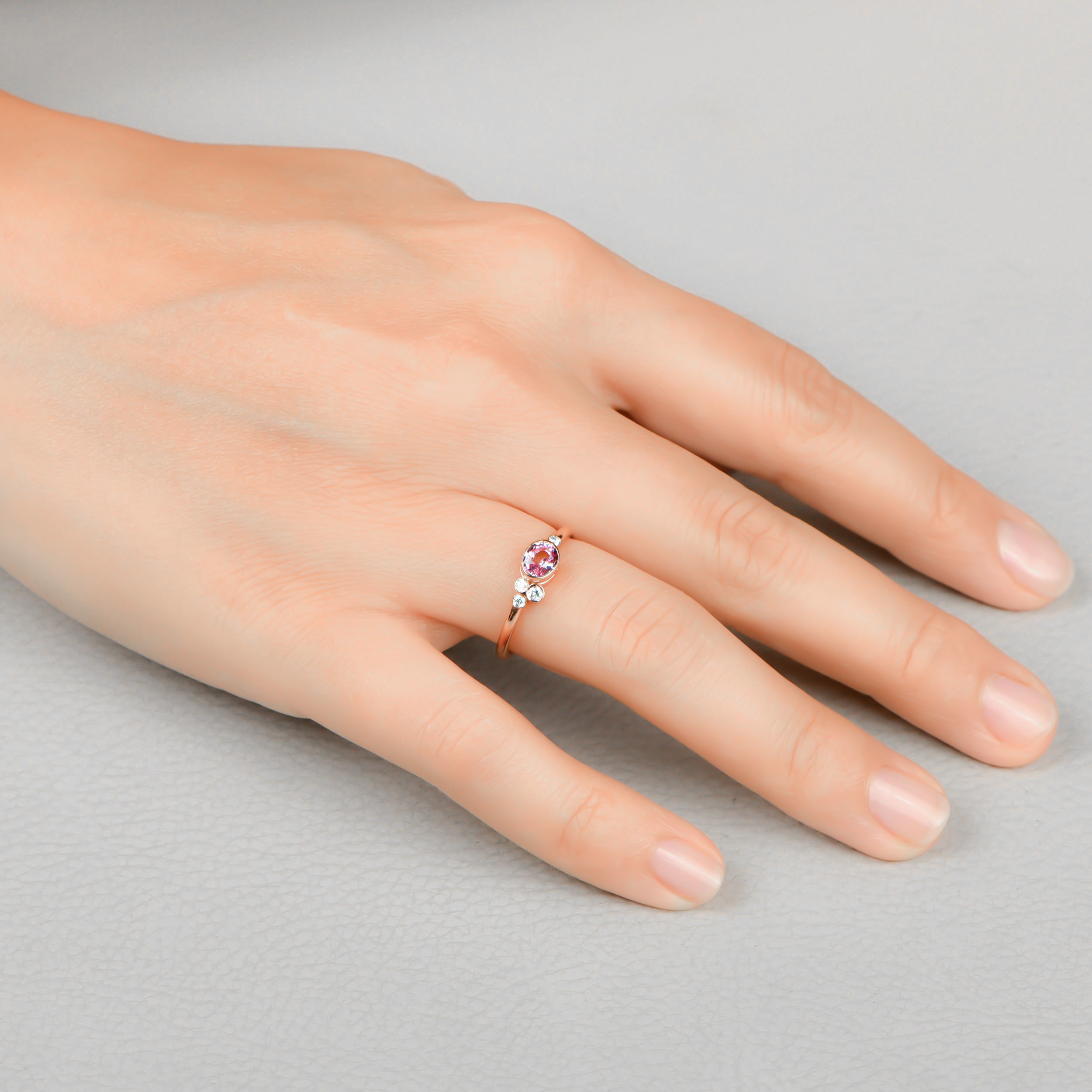 Pink Sapphire Retro Ring