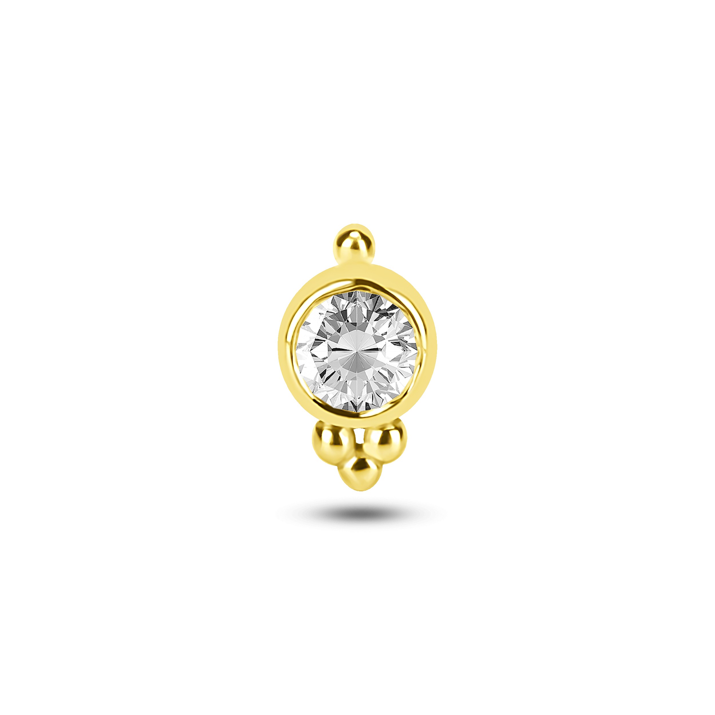 Granule Bezel Diamond Rook