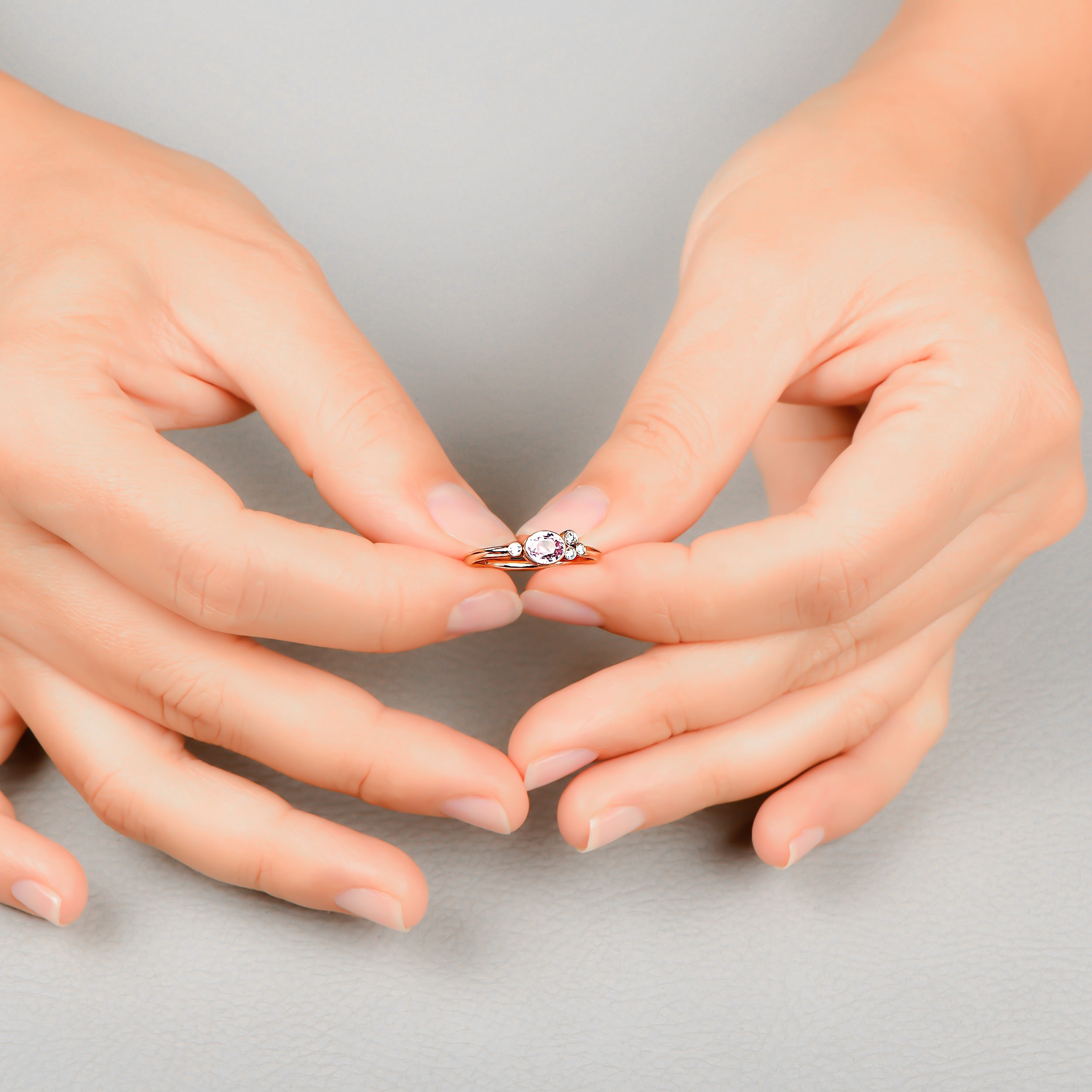 Pink Sapphire Retro Ring