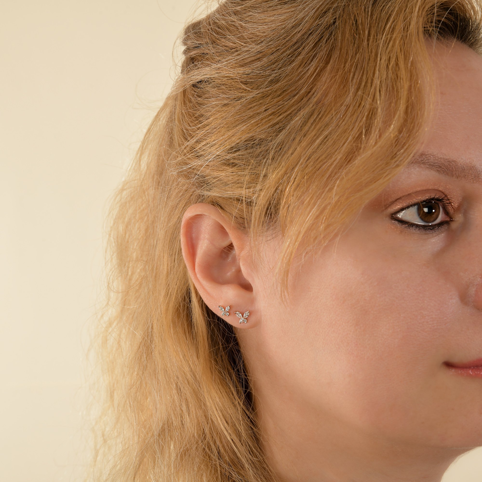Butterfly Diamond conch Earring