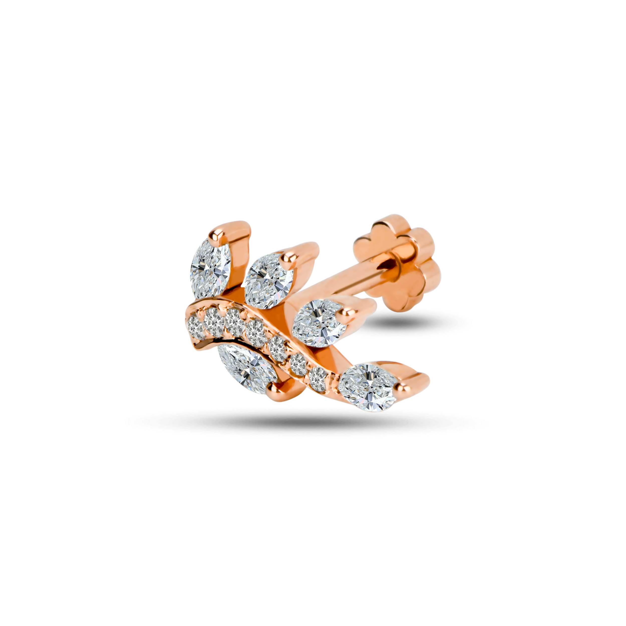 Laurel Diamond Rook Earring