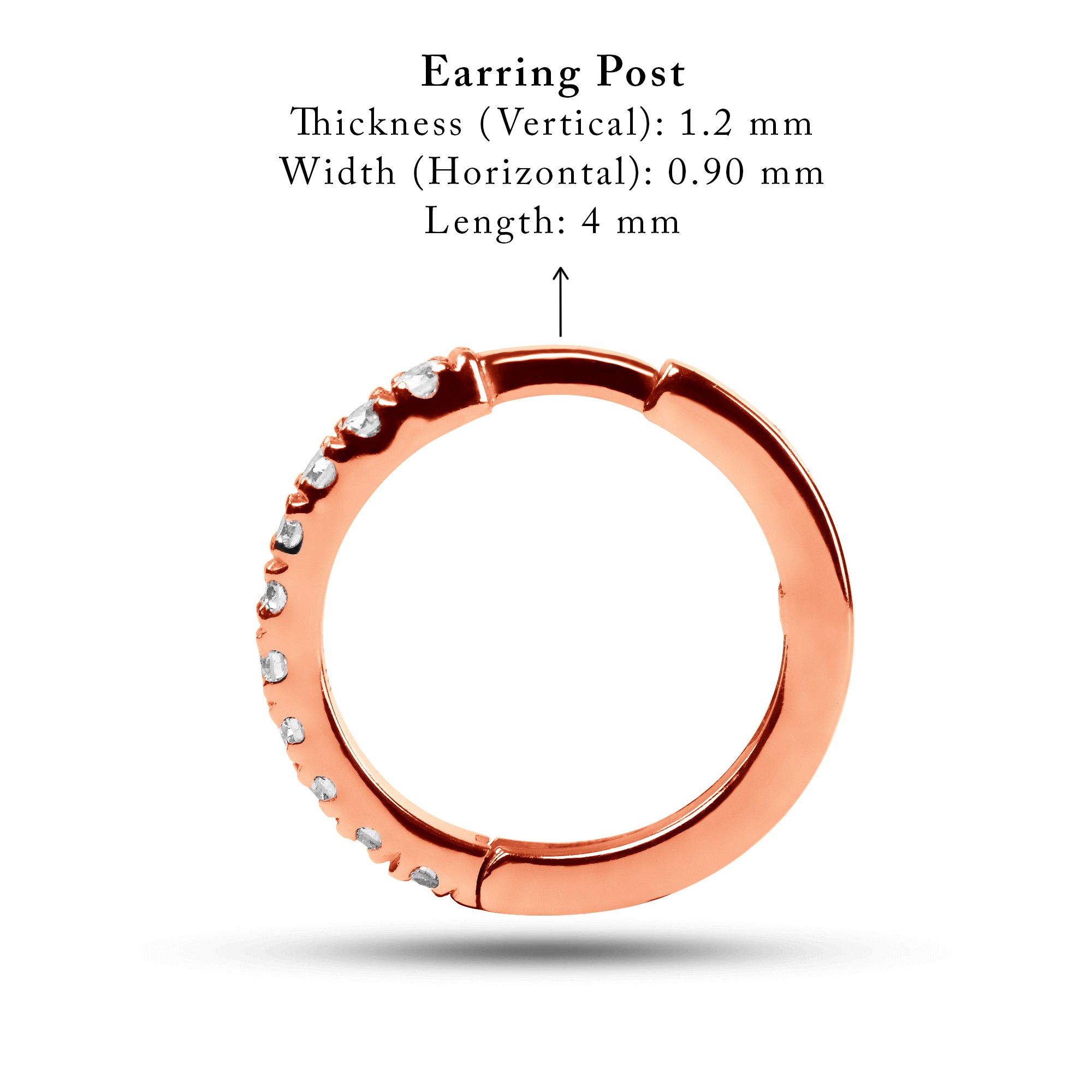 Dainty Diamond Huggie Earrings