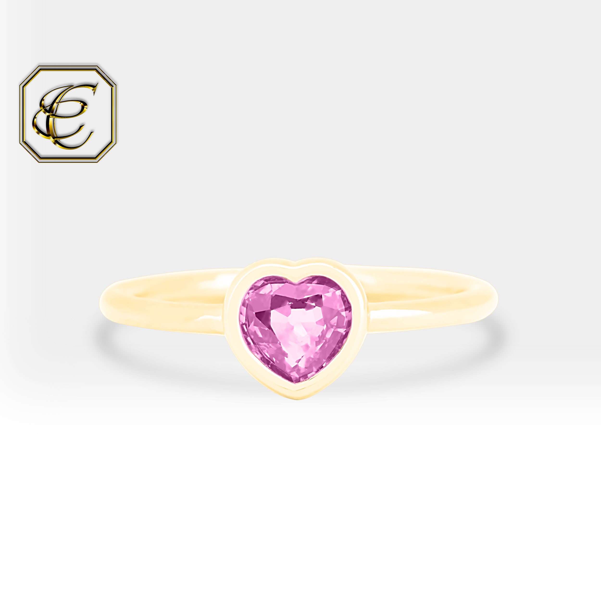 Heart Sapphire Ring