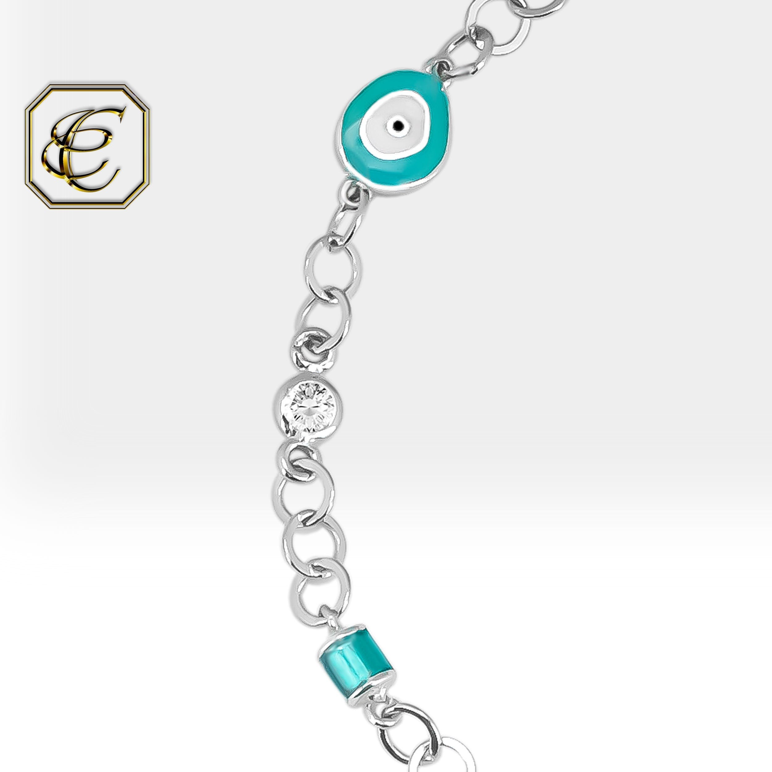 Diamond Evil Eye Bracelet