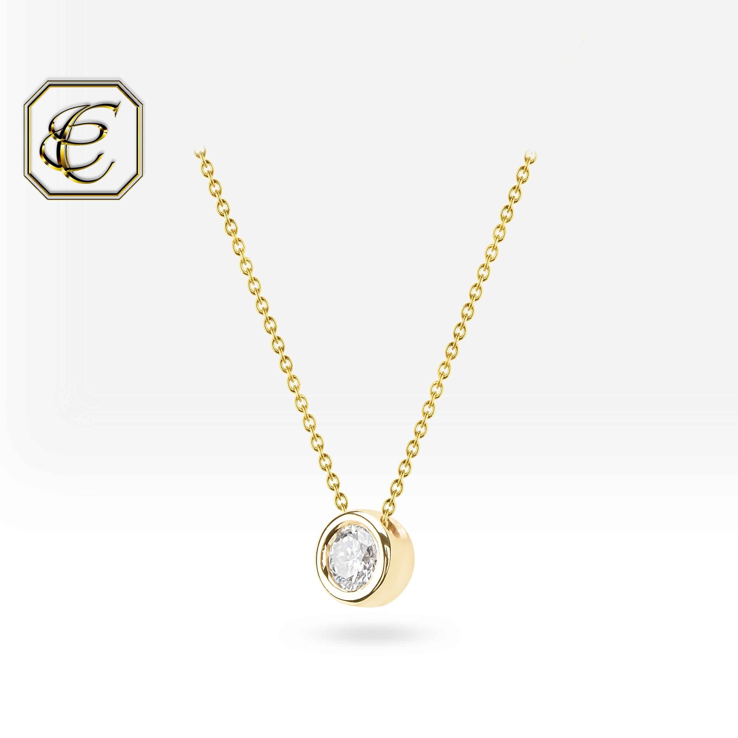 Diamond Solitaire Necklace