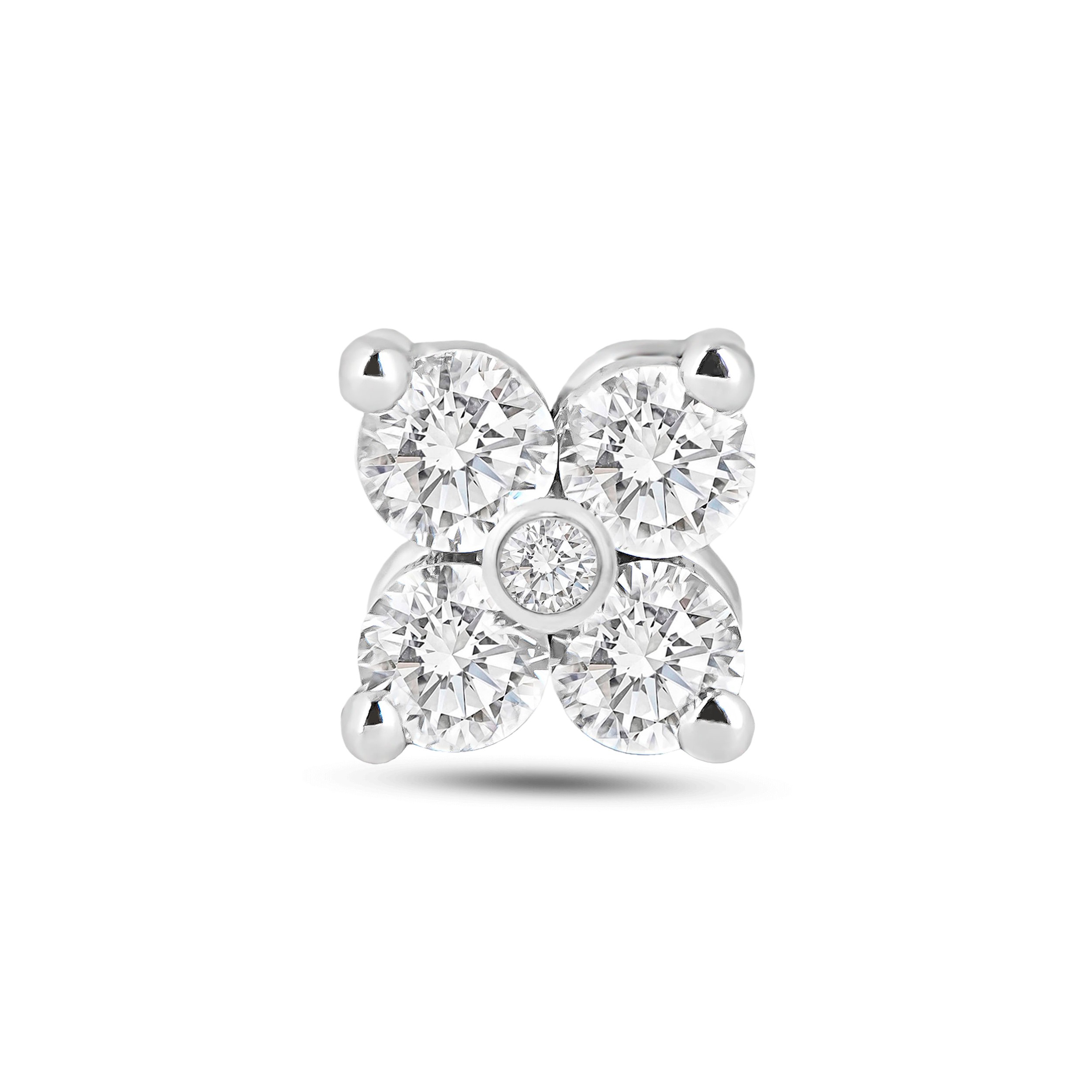 Clover Diamond Stud