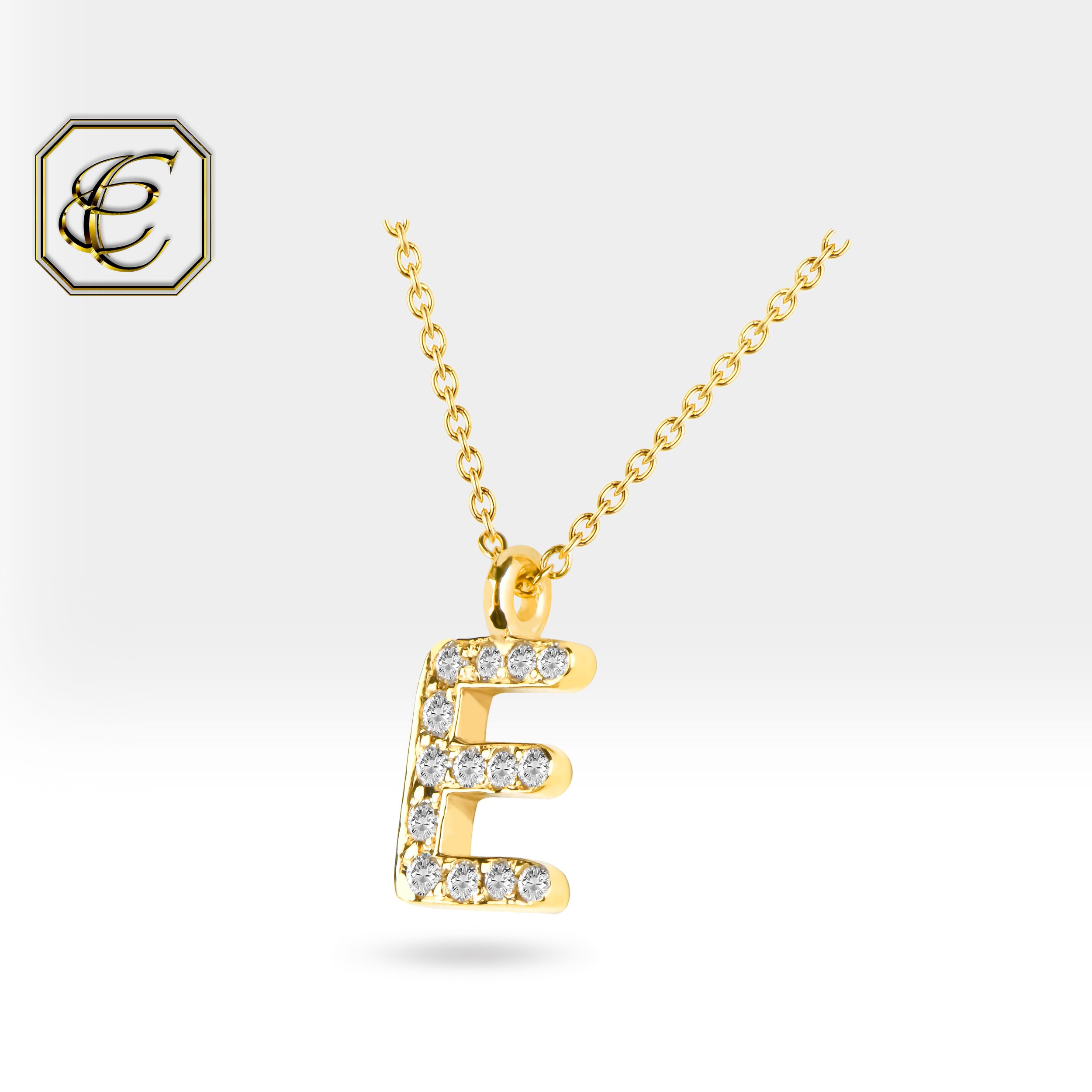 Personalized Diamond Initial Necklace