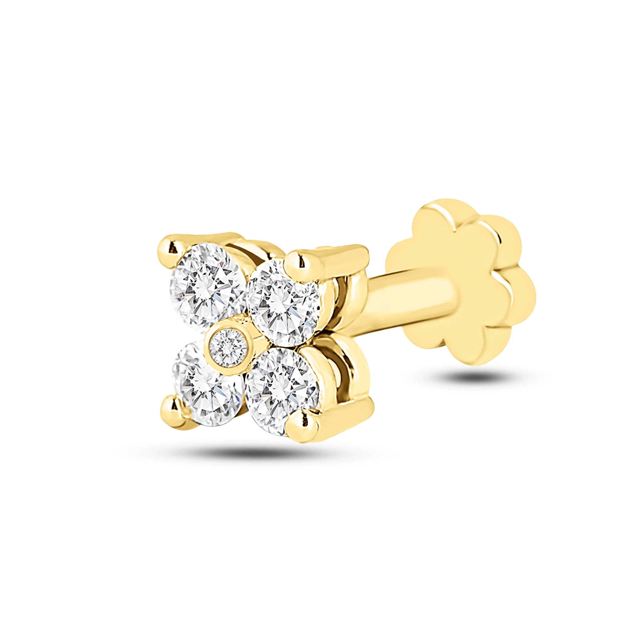 Clover Diamond Stud