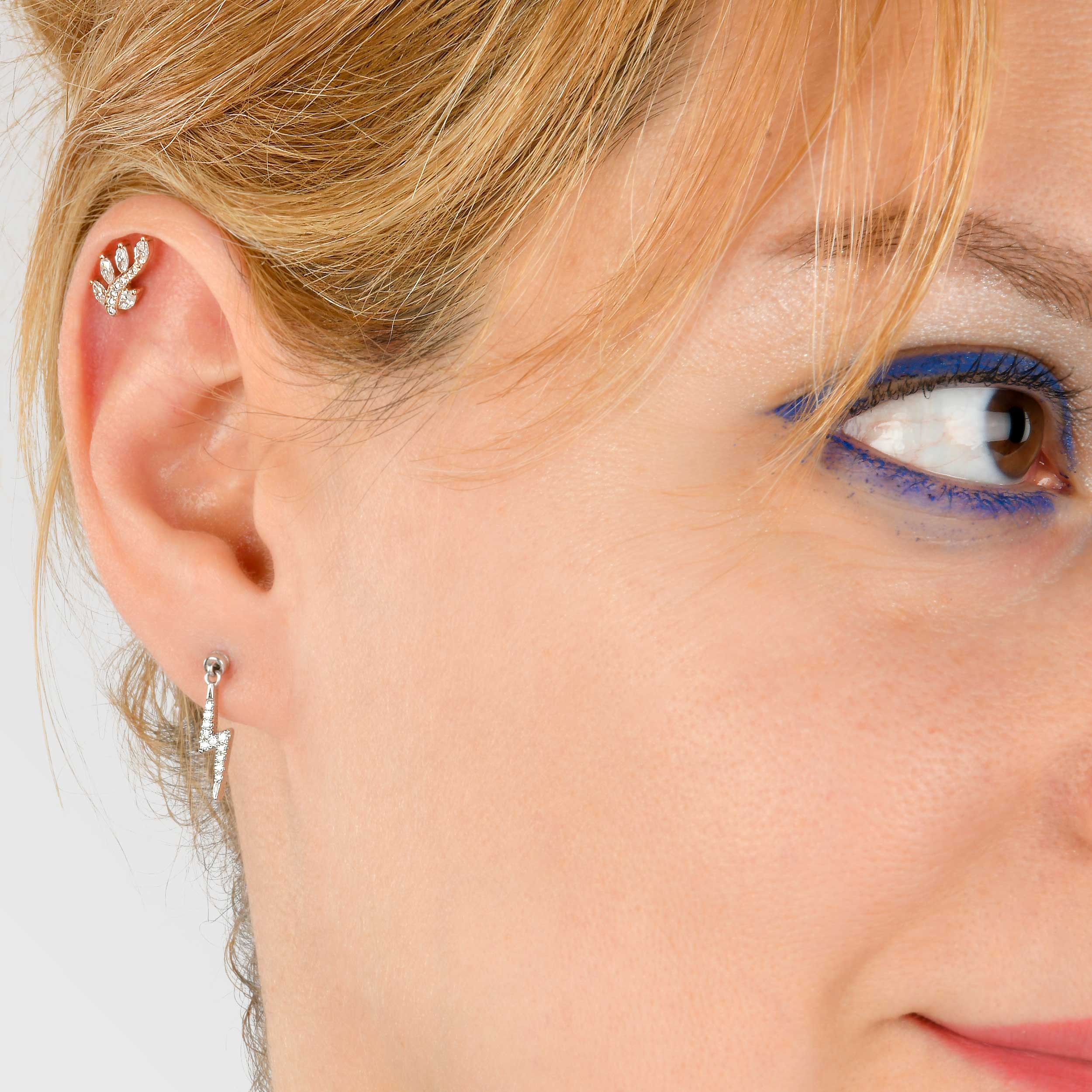Laurel Diamond Rook Earring