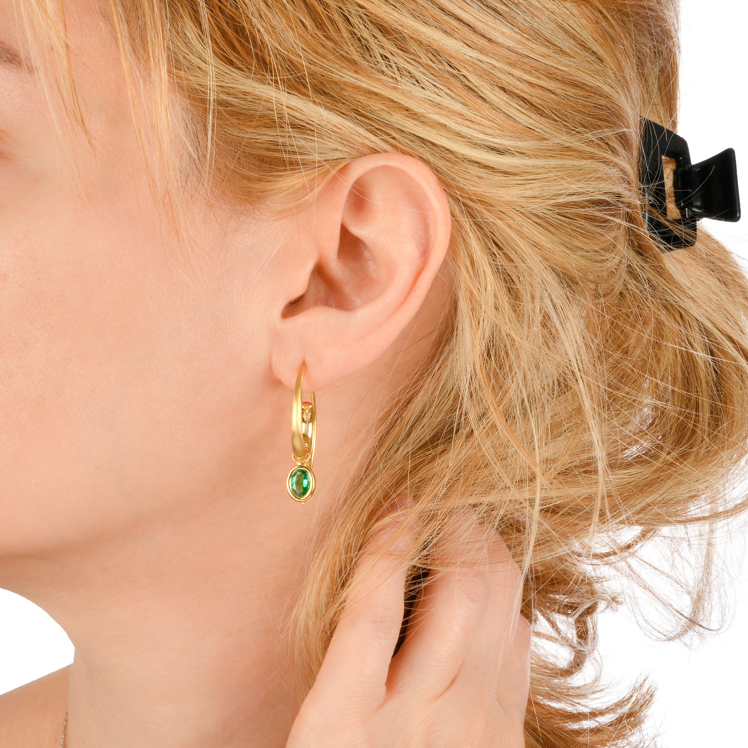 Dangle Emerald Earrings