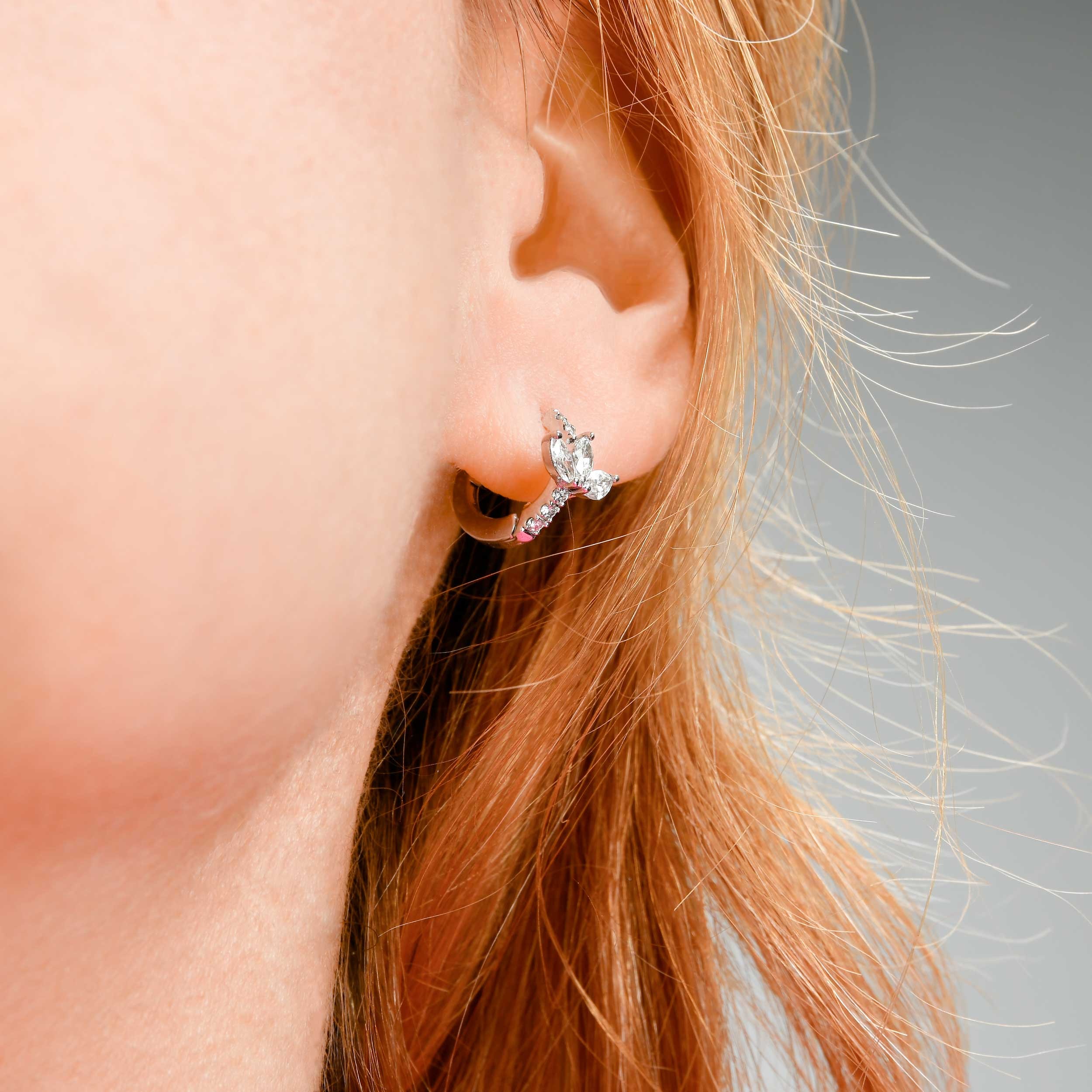 Lotus Diamond Earrings