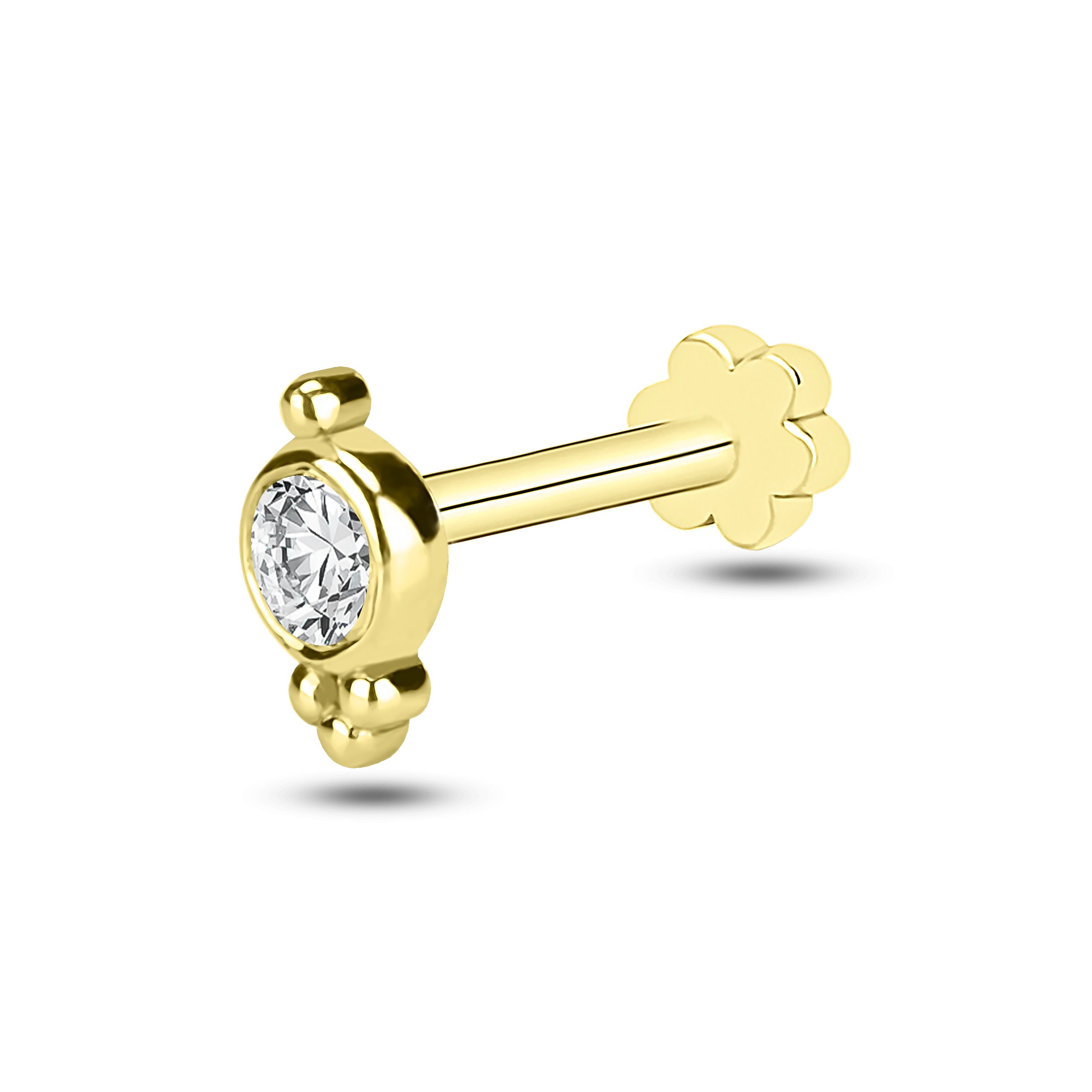Granule Bezel Diamond Rook