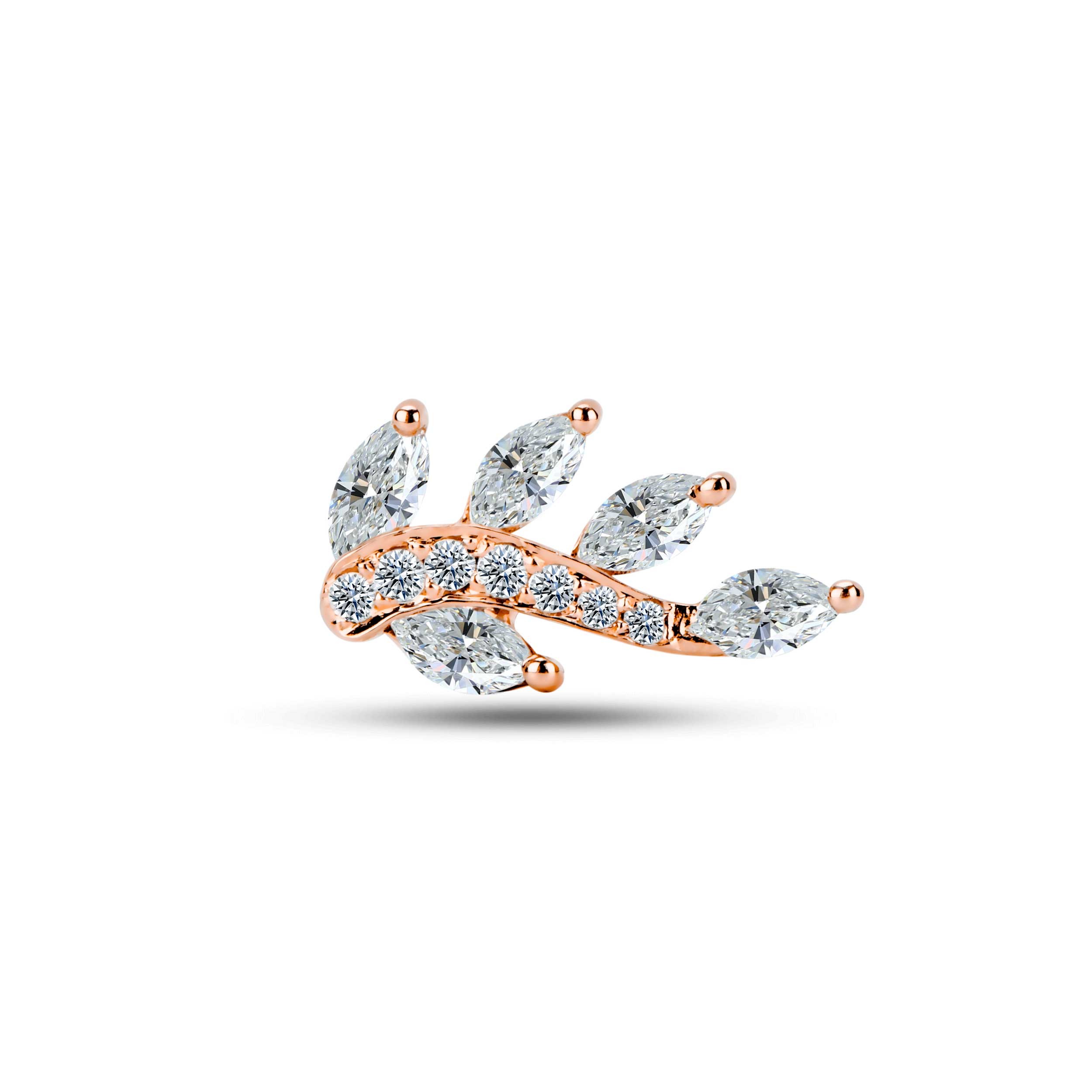 Laurel Diamond Rook Earring