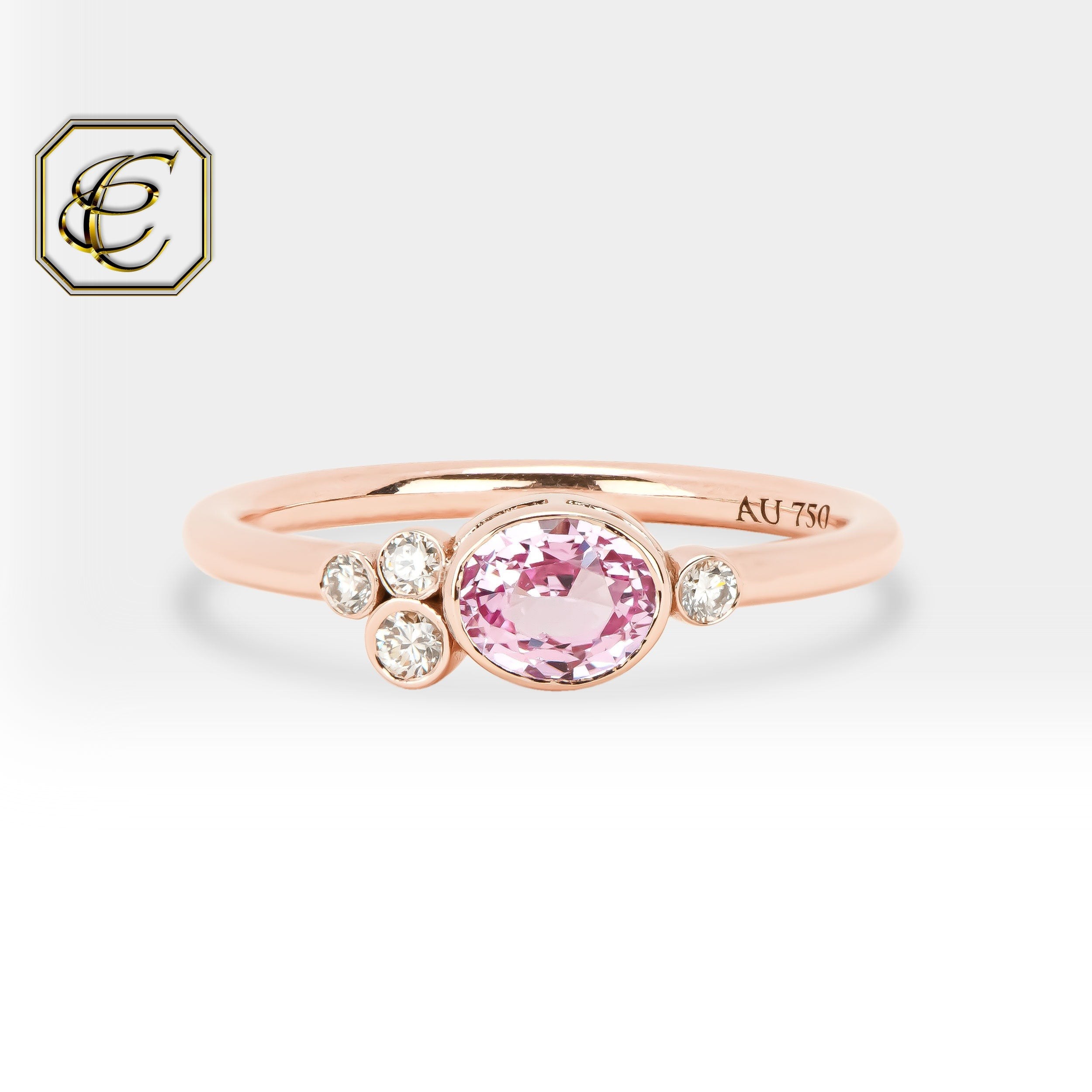 Pink Sapphire Retro Ring