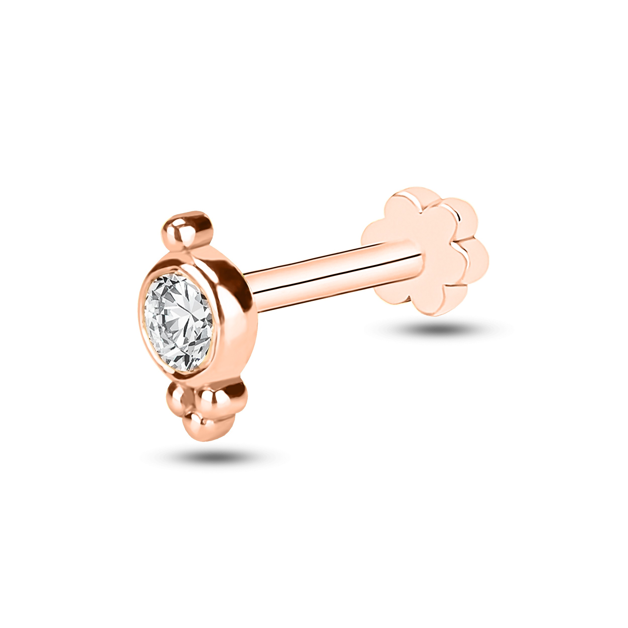 Granule Bezel Diamond Rook