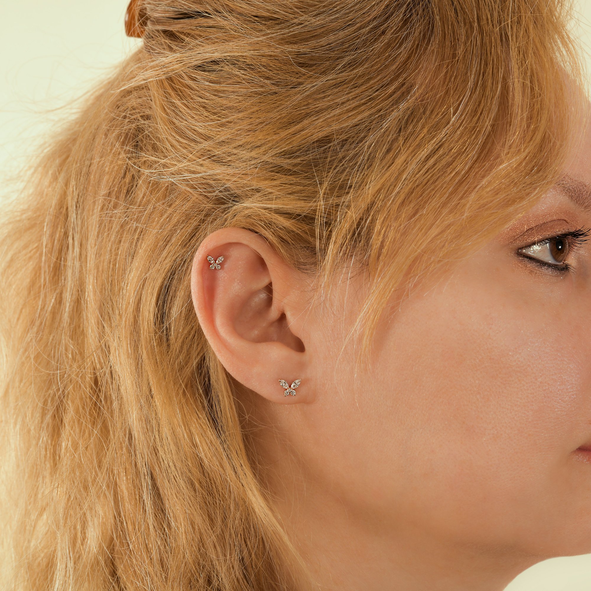 Butterfly Diamond conch Earring