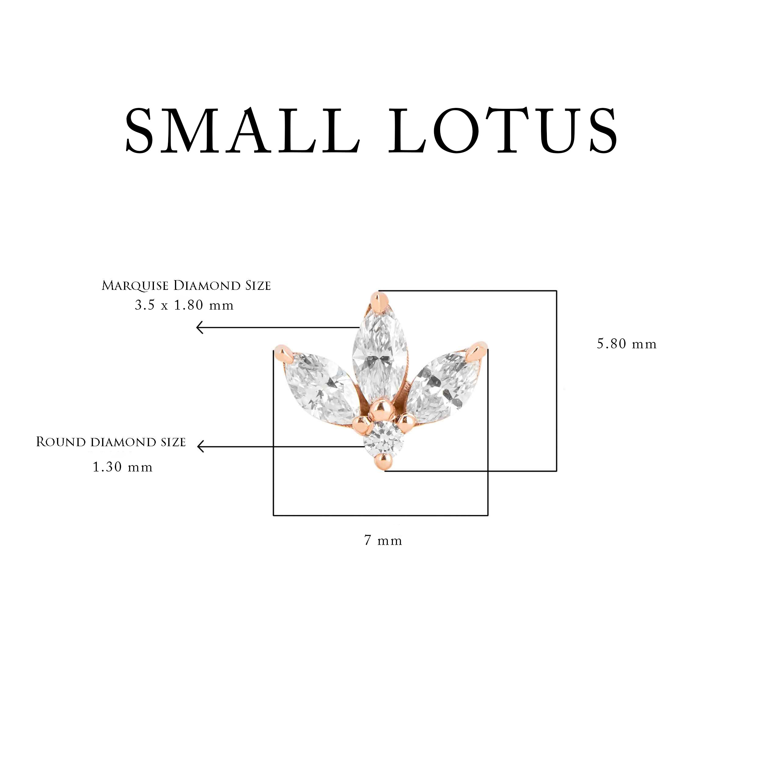 Lotus Pırlanta Piercing