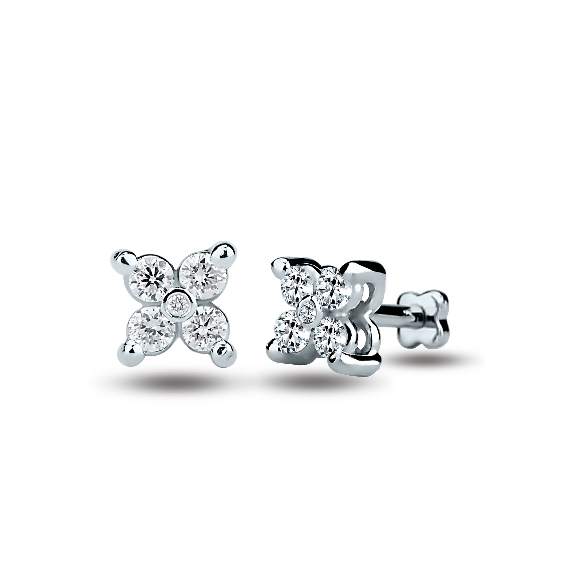 Diamond Clover Cartilage Piercing