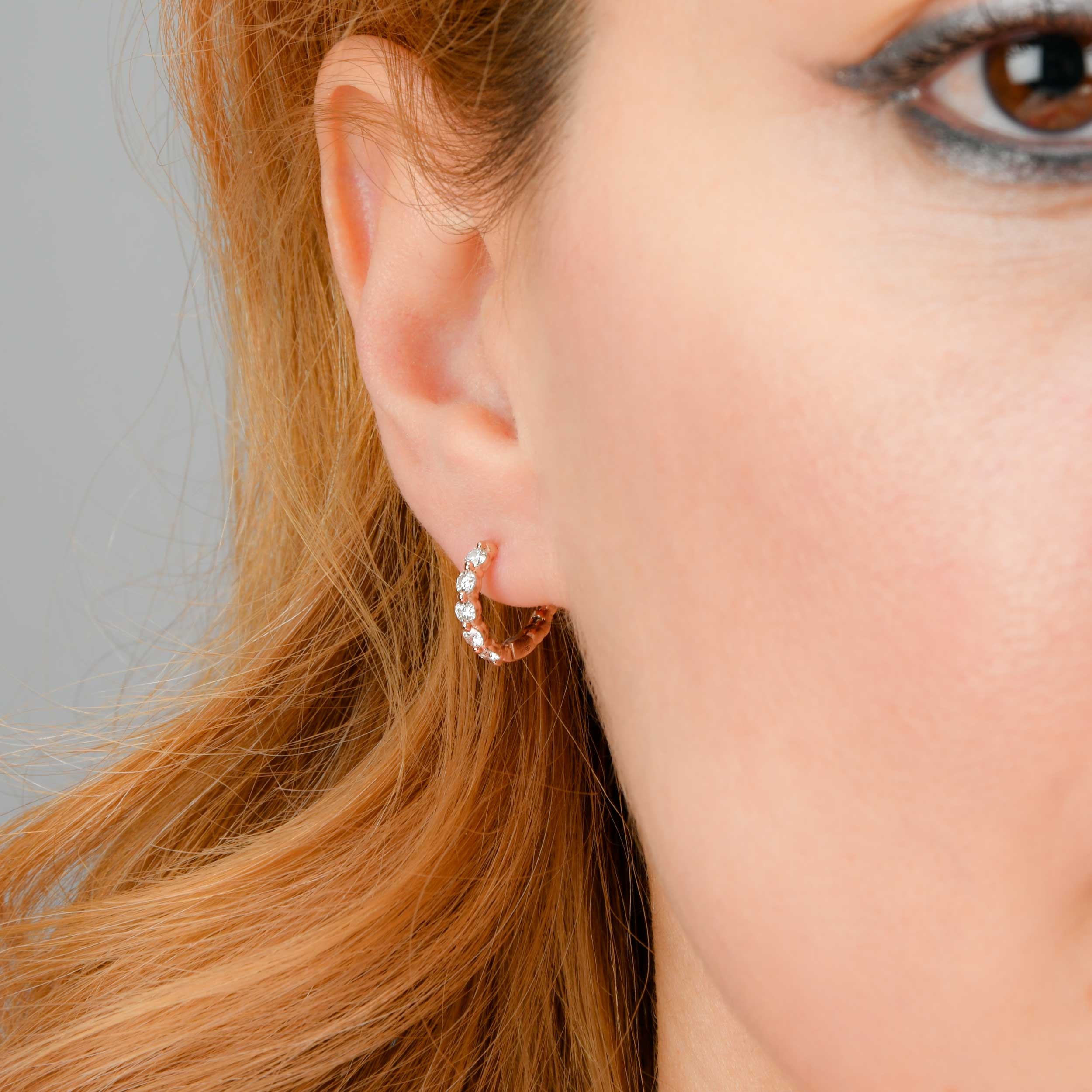 Diamond Eternity Hoops