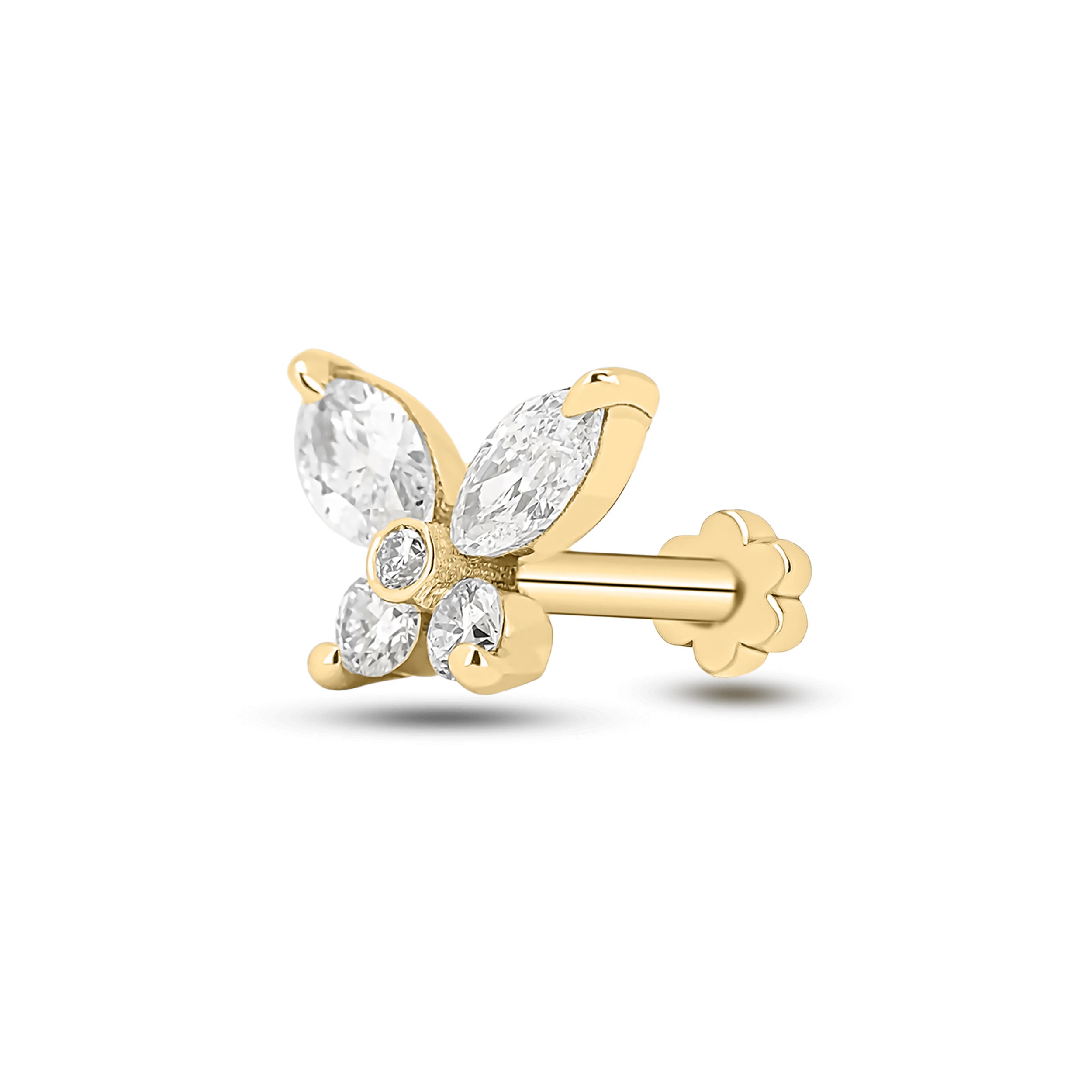 Butterfly Diamond conch Earring