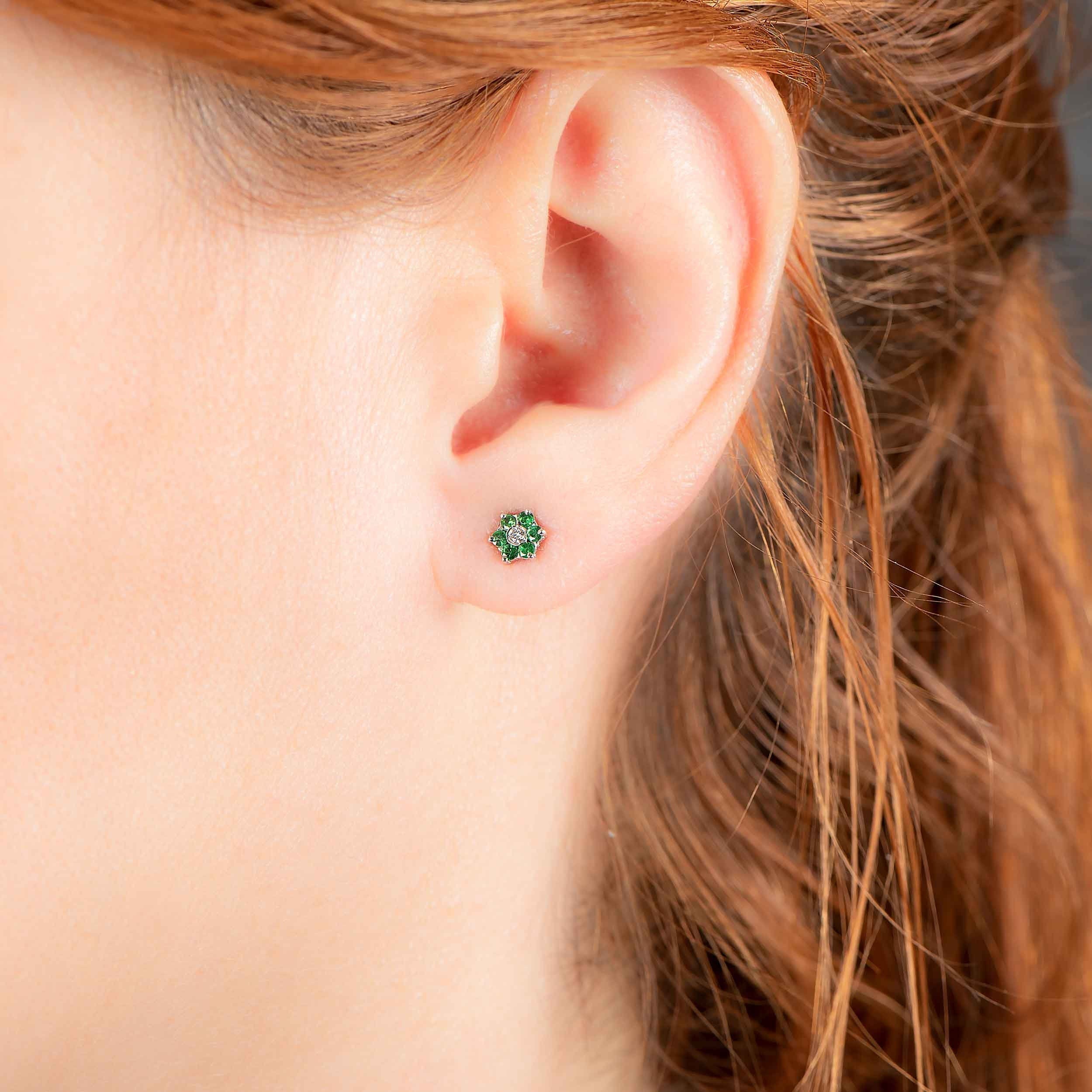 Green Garnet Helix Piercing