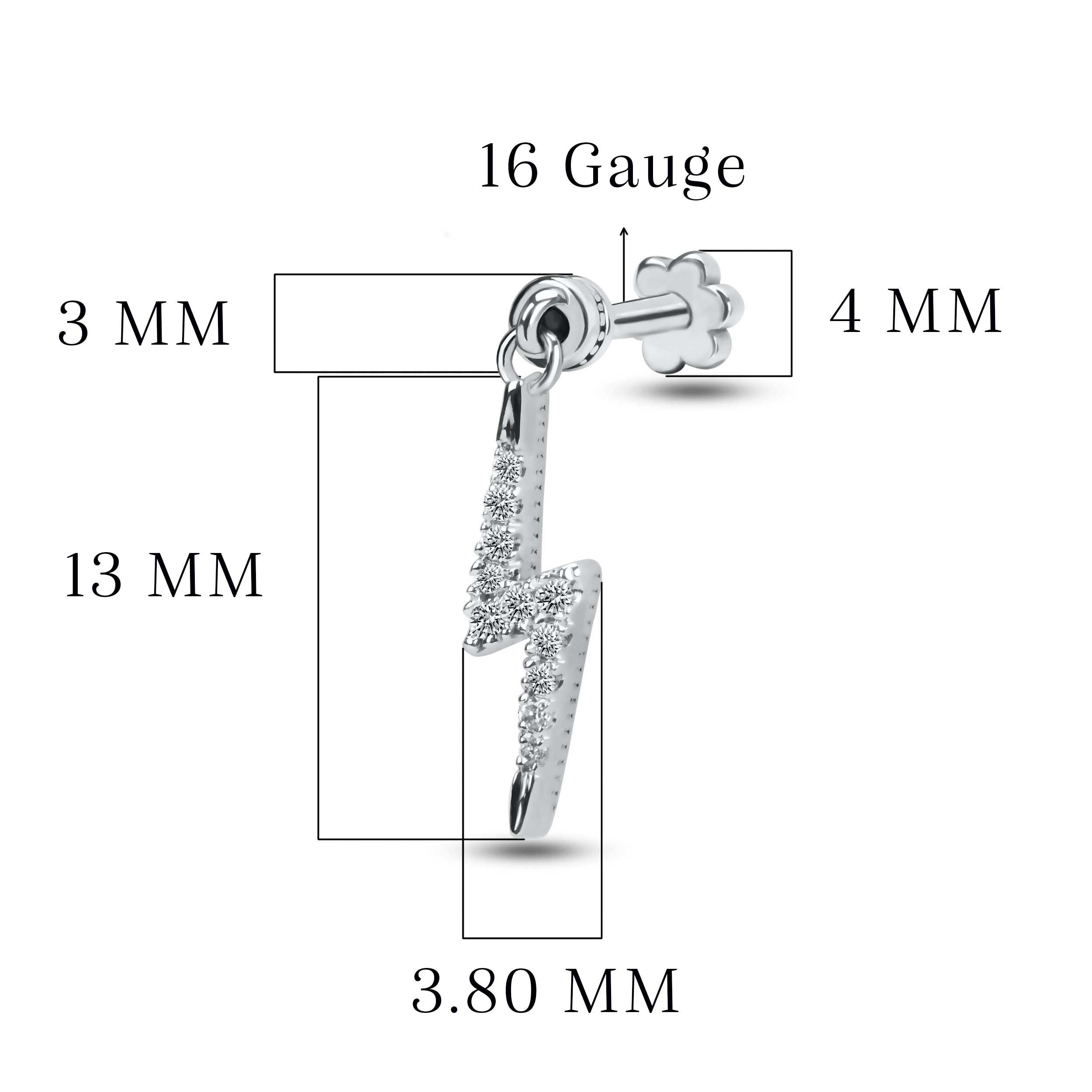 Lightning Diamond Piercing