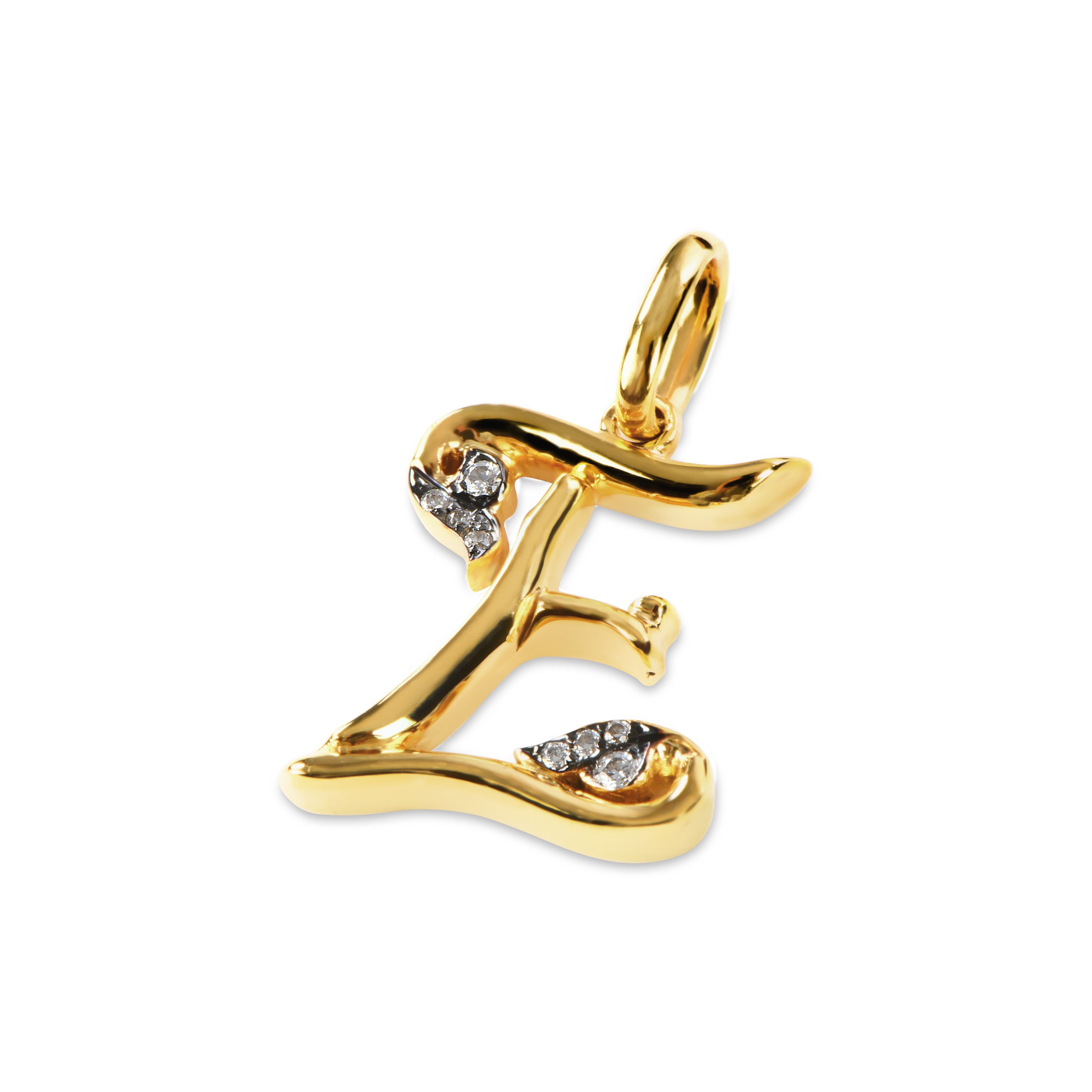 Signature Letter Necklace in 14K Gold