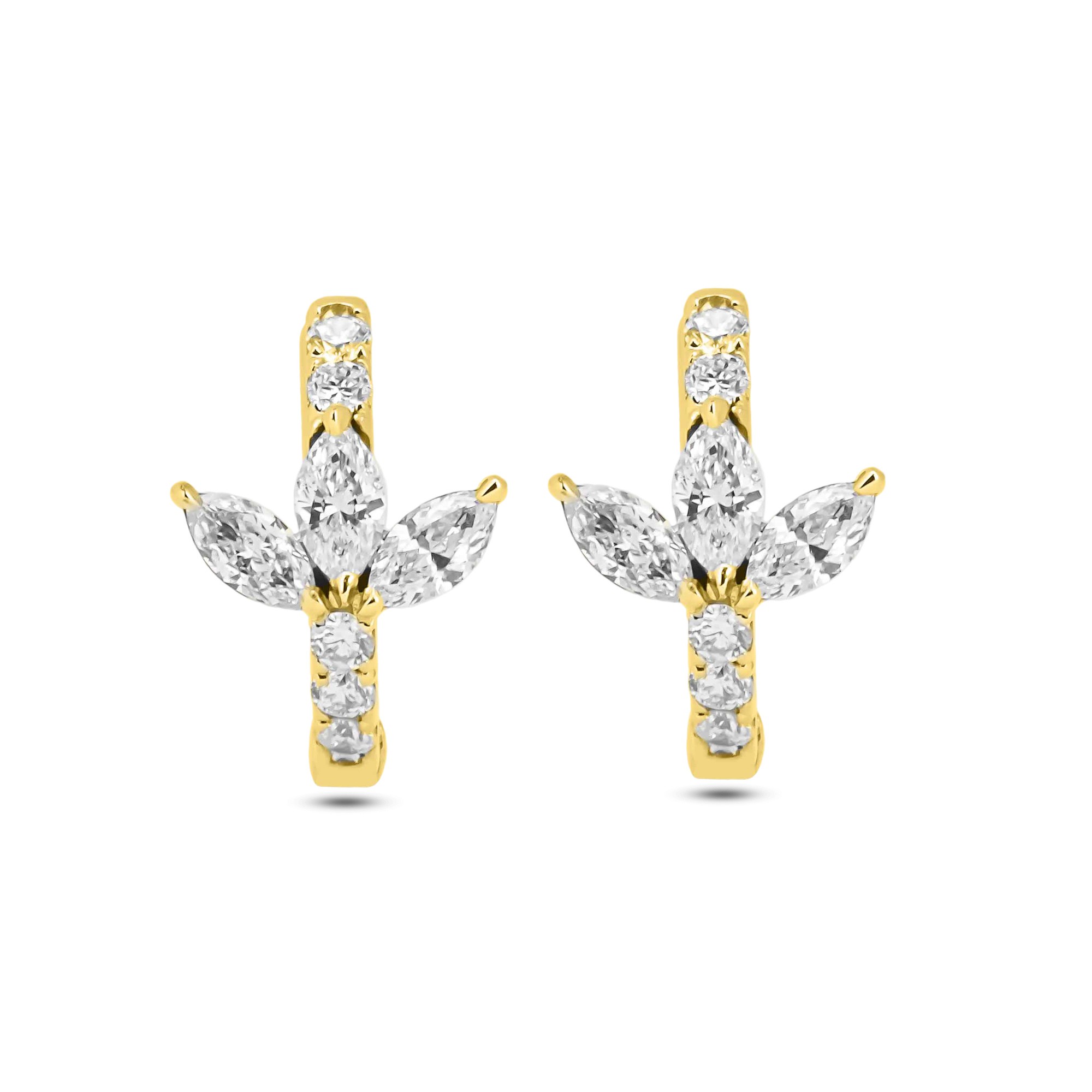 Lotus Diamond Earrings