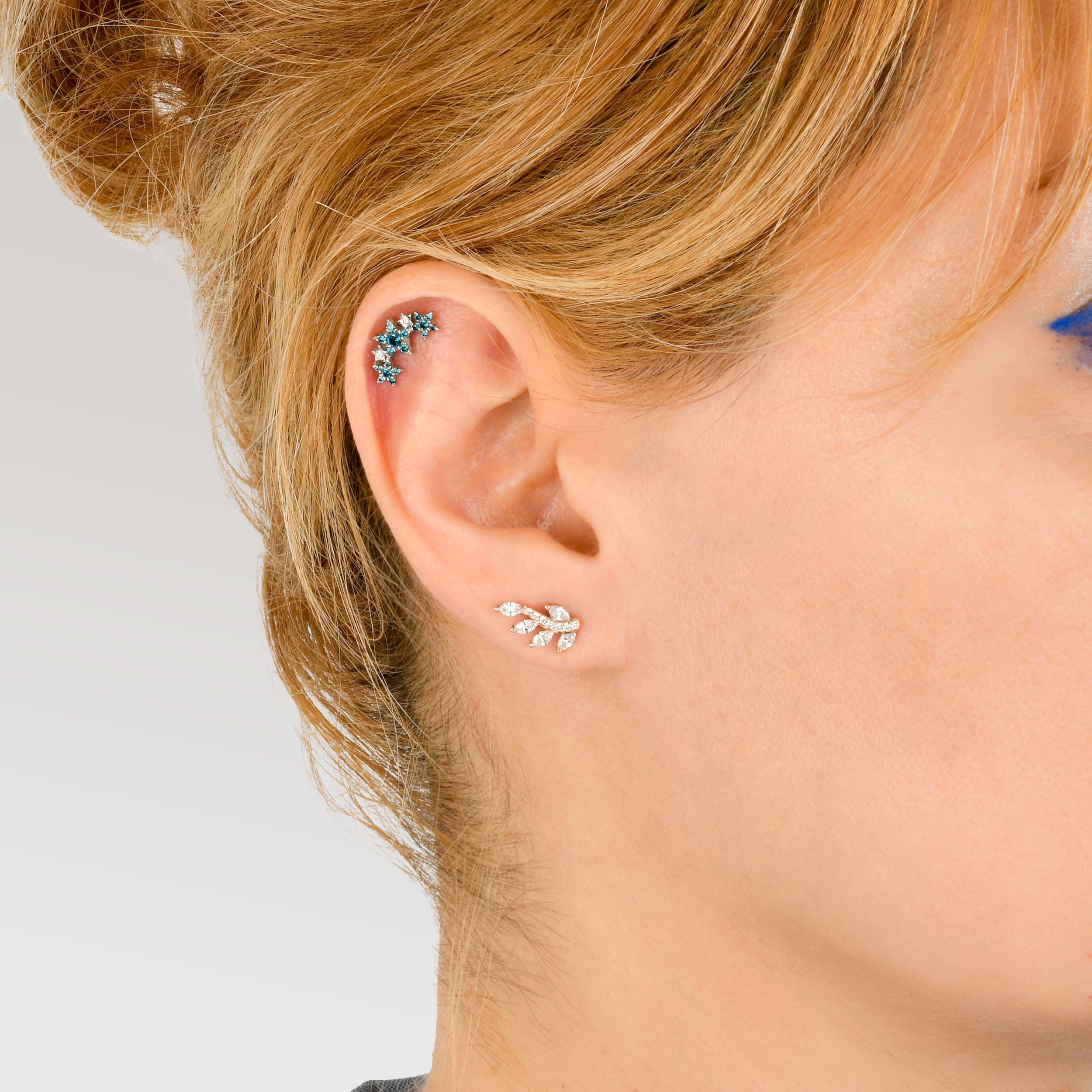 Laurel Diamond Rook Earring